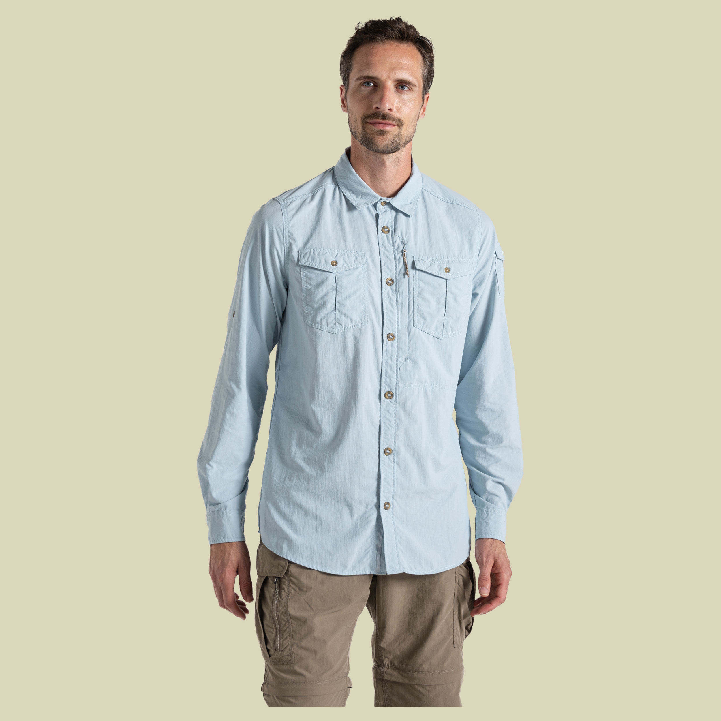 NosiLife Adventure Long Sleeved Shirt III Men XL blau - niagra blue
