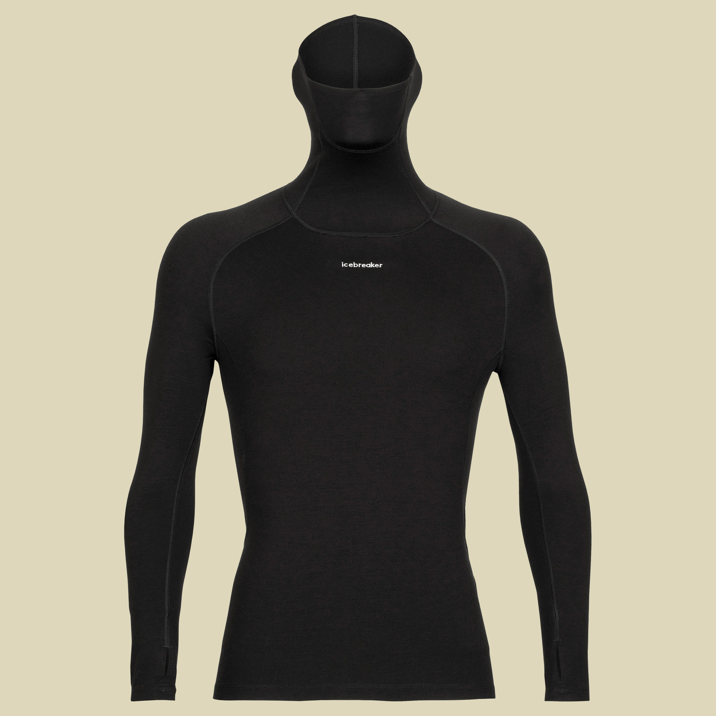 Merino LS Roll Neck Men Größe L  Farbe black