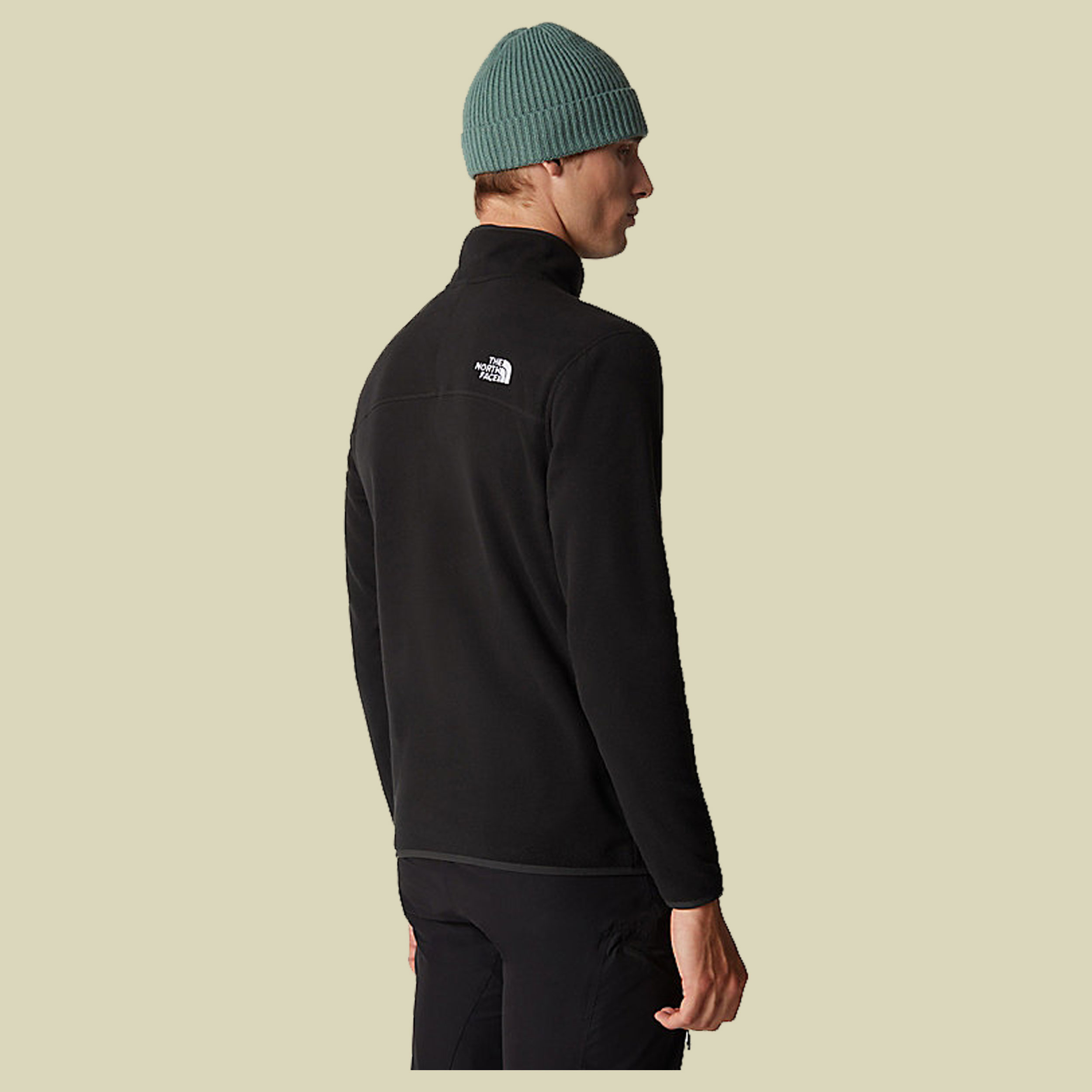 100 Glacier 1/4 Zip Men Größe S Farbe TNF black