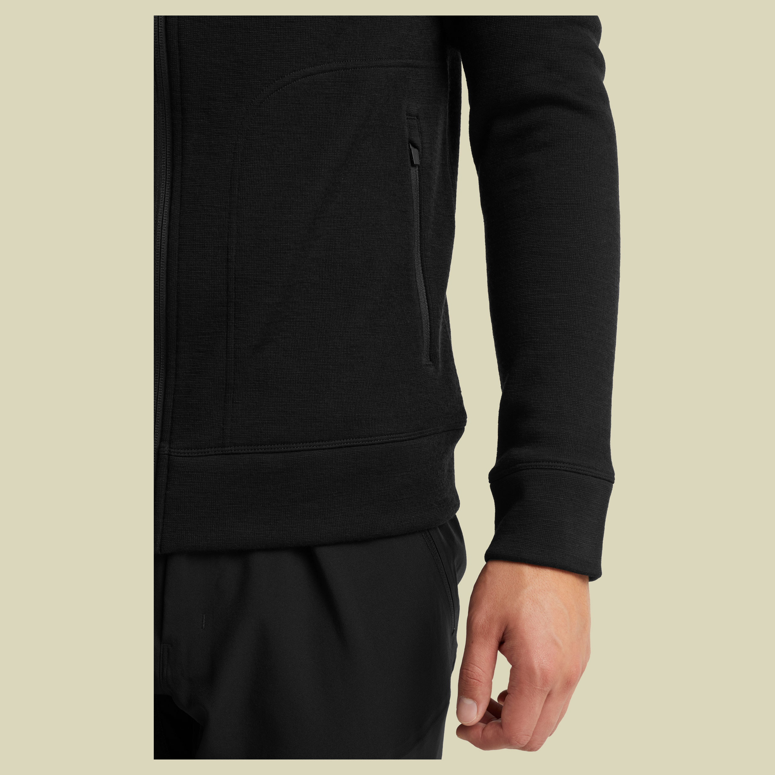 Elemental LS Zip Hood Men Größe L  Farbe black