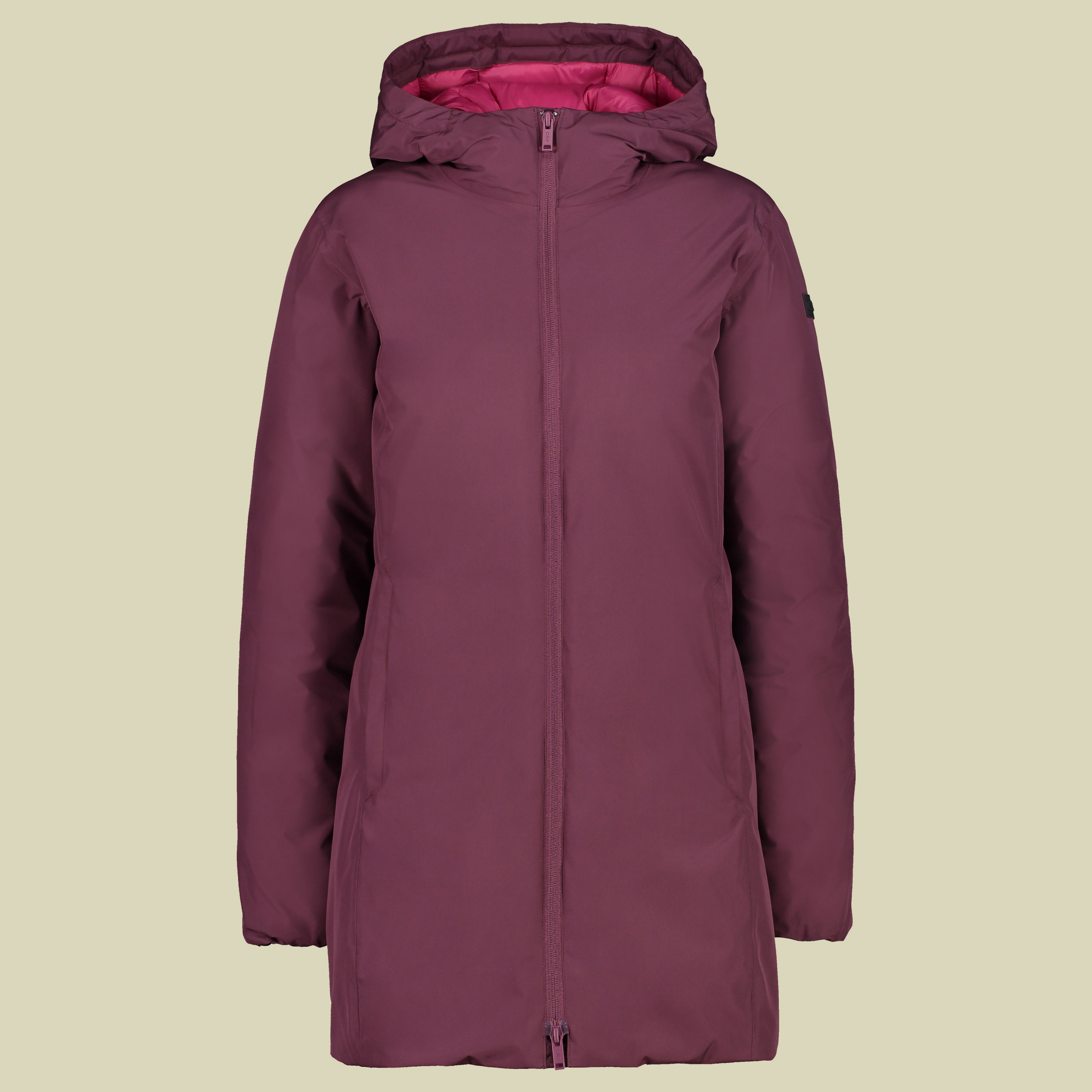 Woman Parka Fix Hood 30K3626 Größe 48 Farbe H910 prugnia