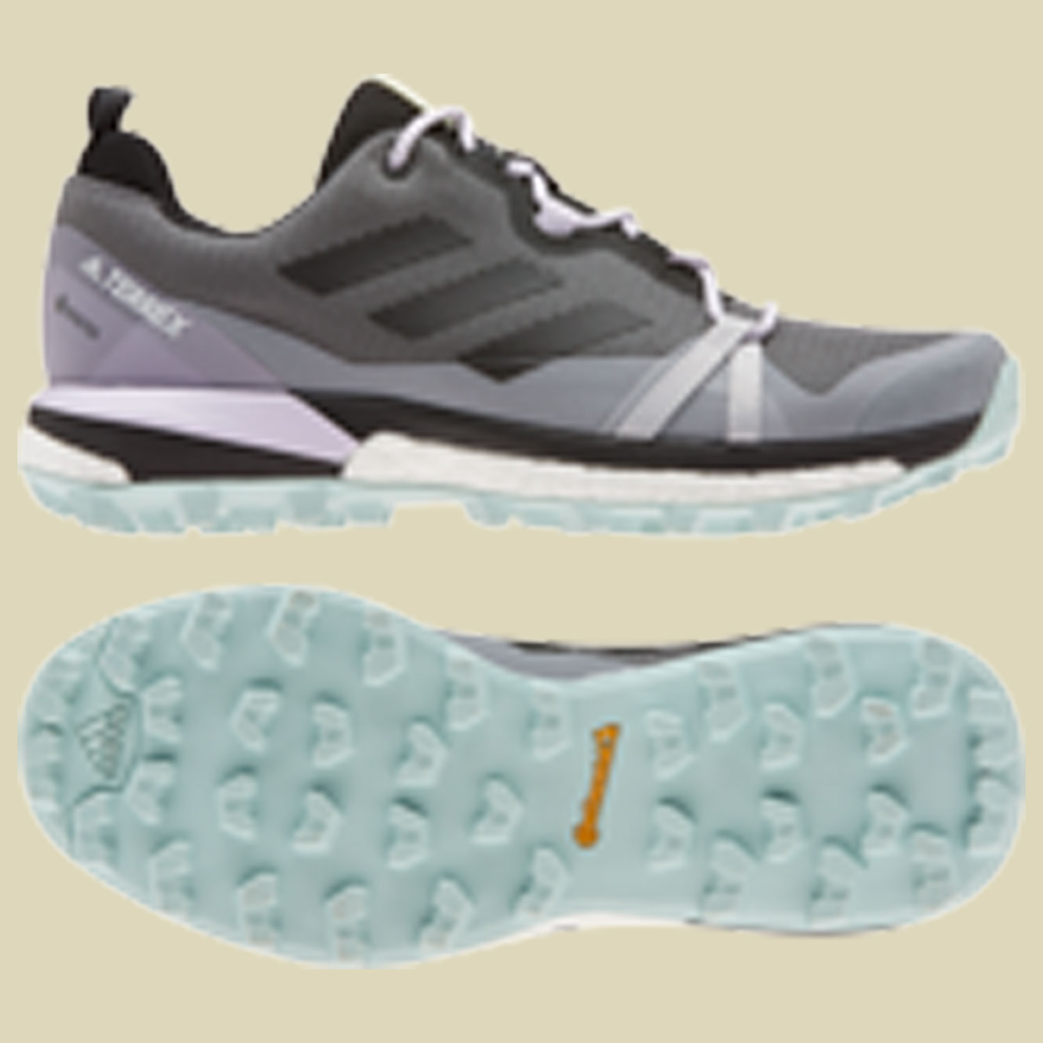Terrex Skychaser LT GTX Women Größe UK 5 Farbe grey four f17/core black/green tint