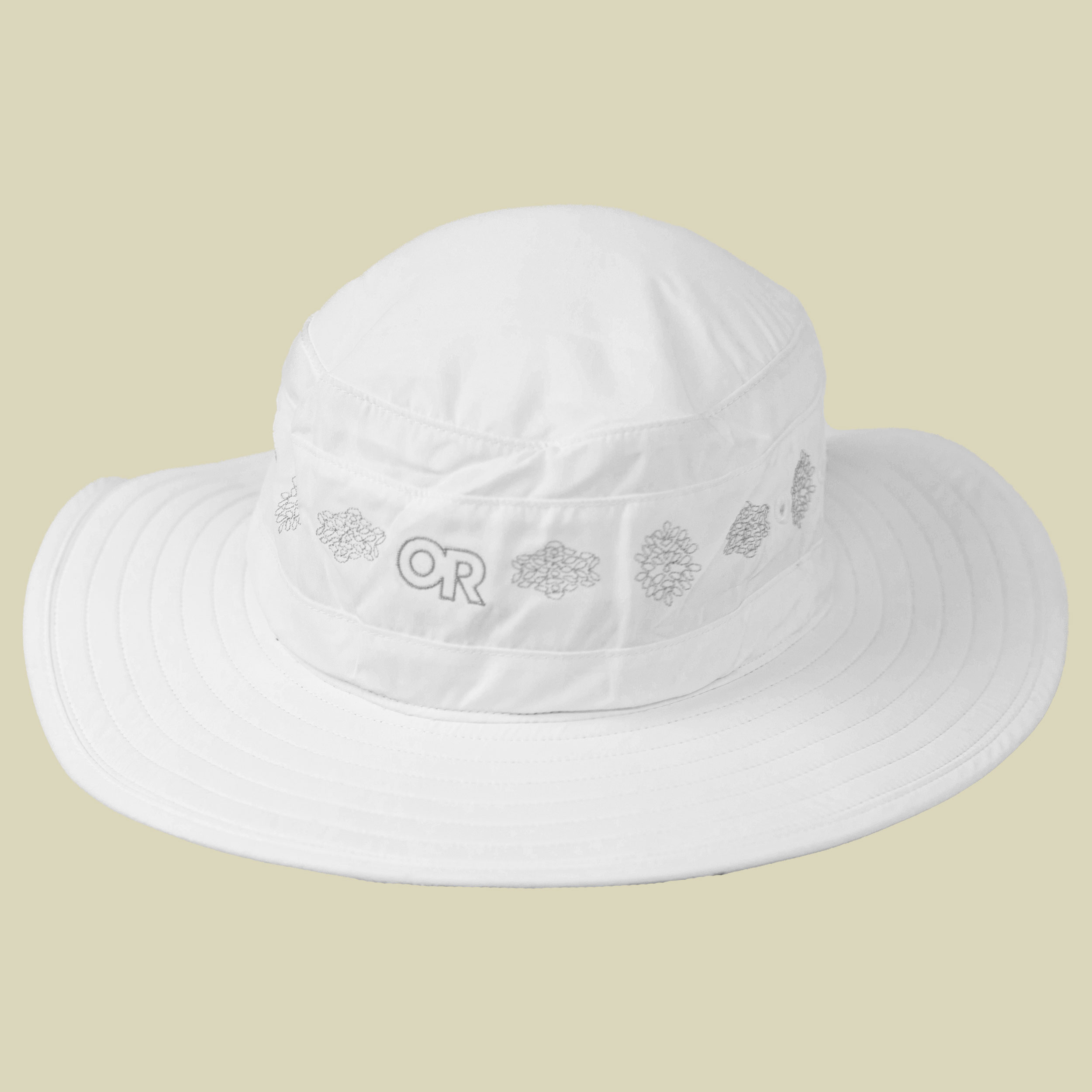 Womens Solar Roller Sun Hat blau M - titanium-rice embroidery