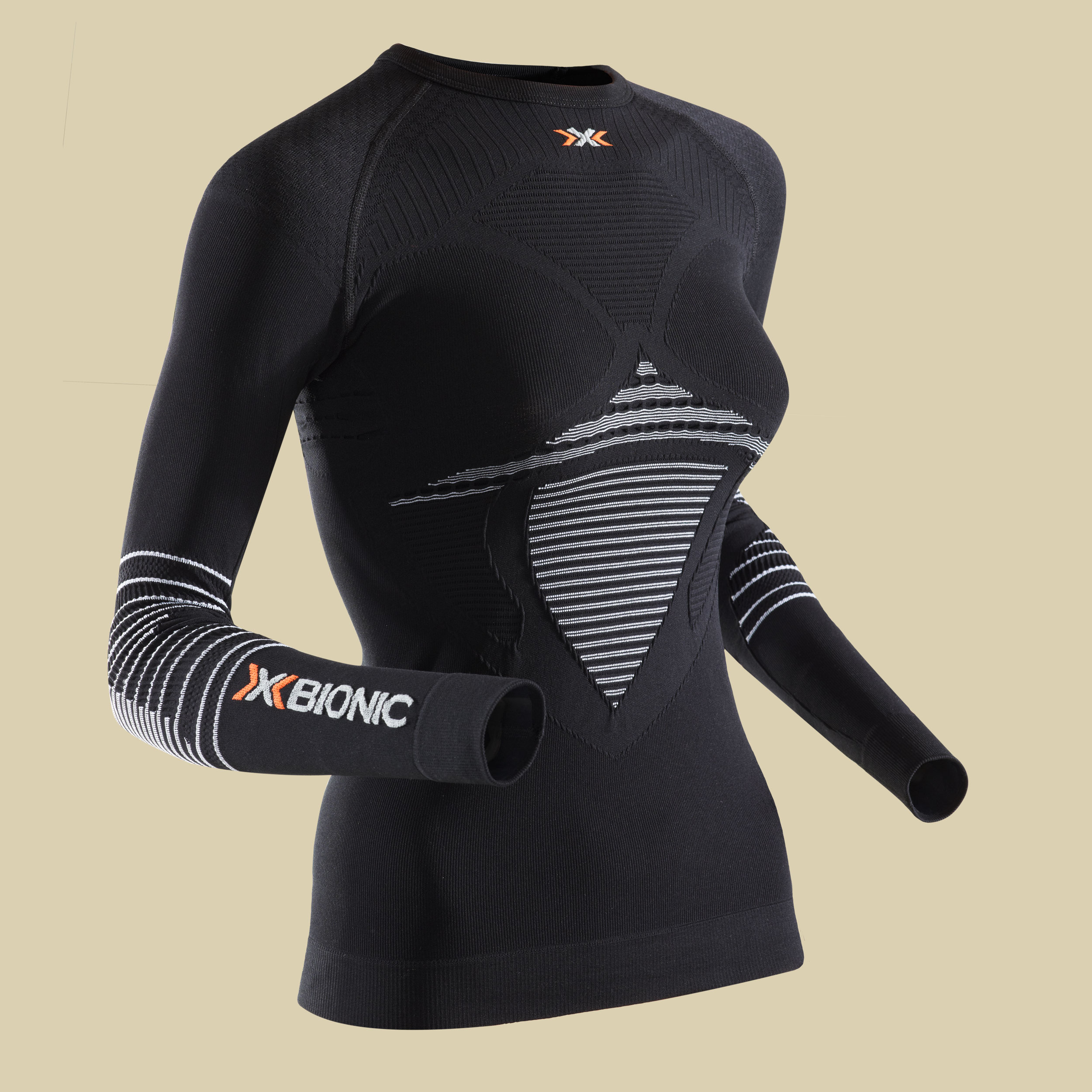 X-Bionic Lady Energizer MK2 UW Shirt LG_SL Größe XS Farbe black/white