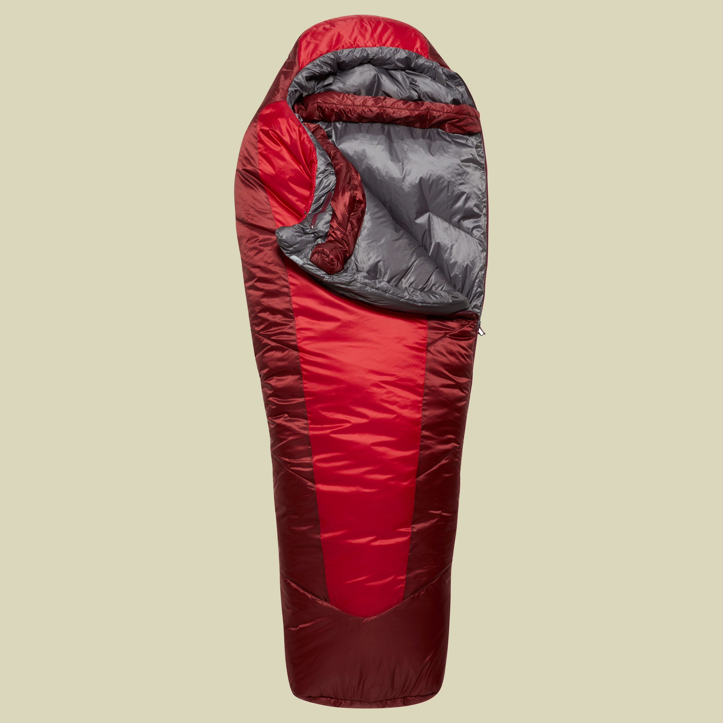Solar Eco 3 Women bis Körpergröße: 170 cm Farbe: ascent red, Reißerschluss links