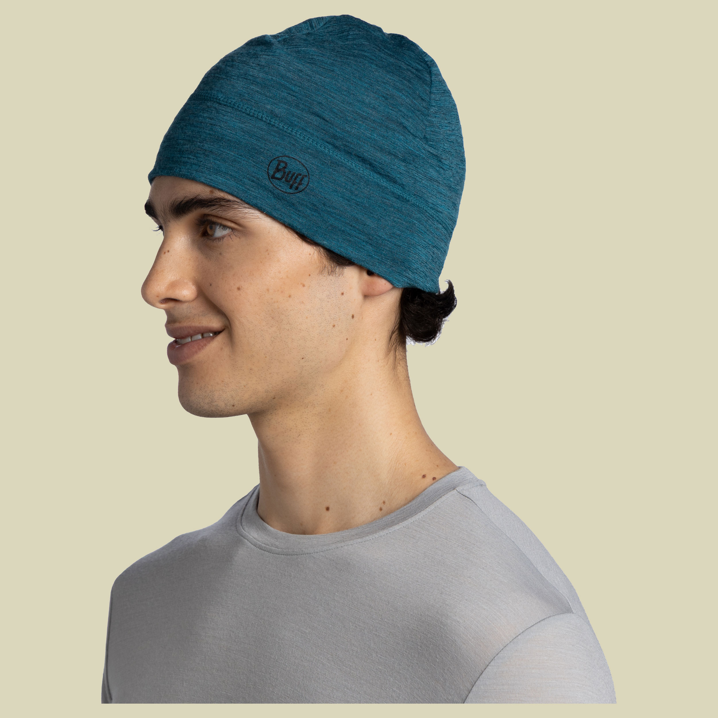 Lightweight Merino Beanie türkis one size - solid teal