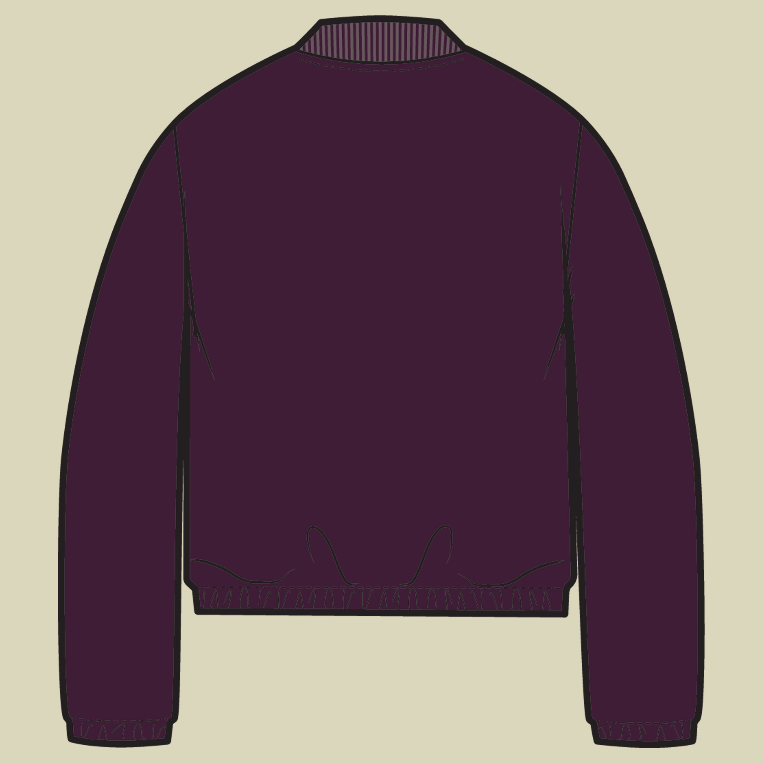 Stellar Path Fleece Bomber Full Zip Women L lila - moonvista