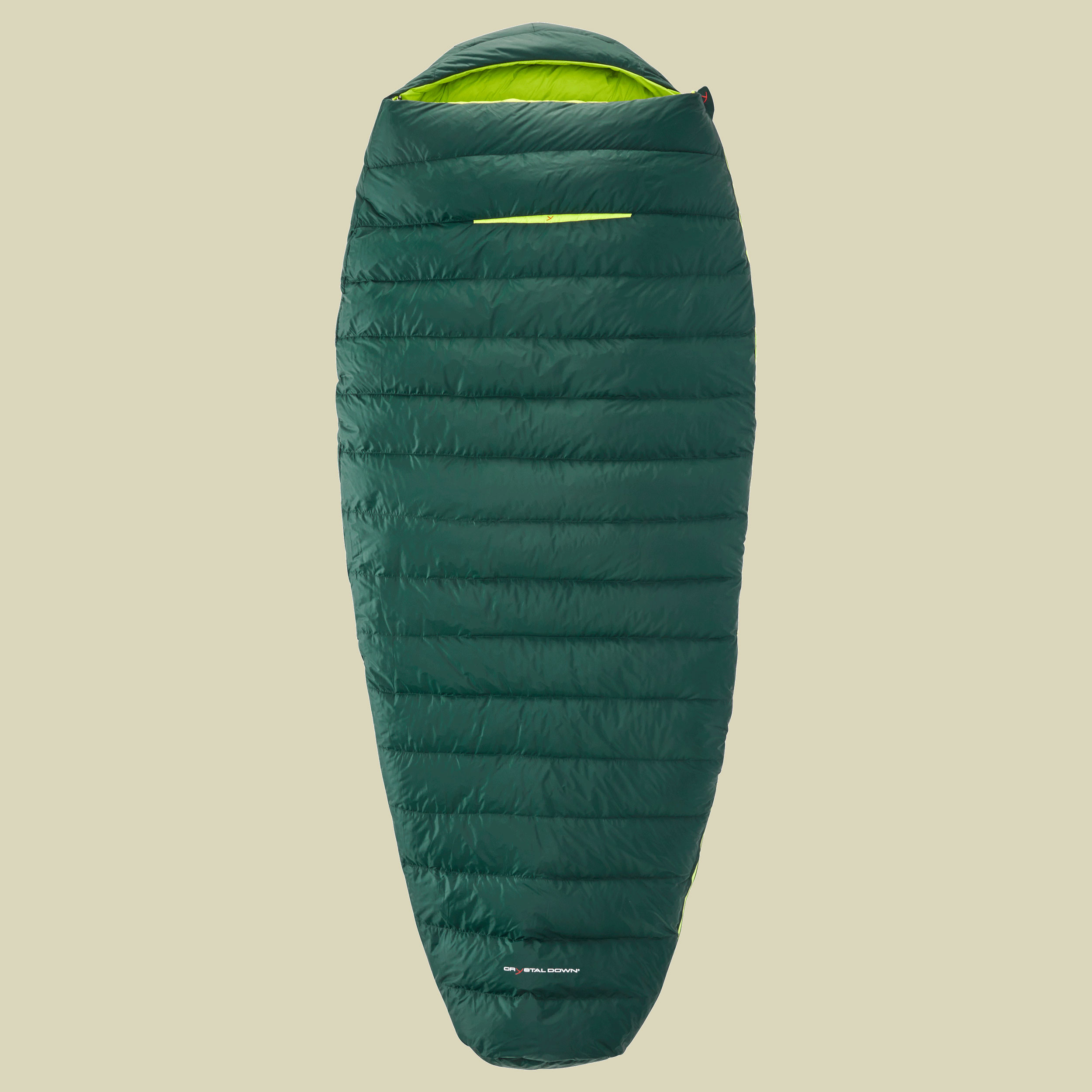 Tension Comfort 600 bis Körpergröße 205 cm (XL) Farbe scarab-lime , Reißverschluss links