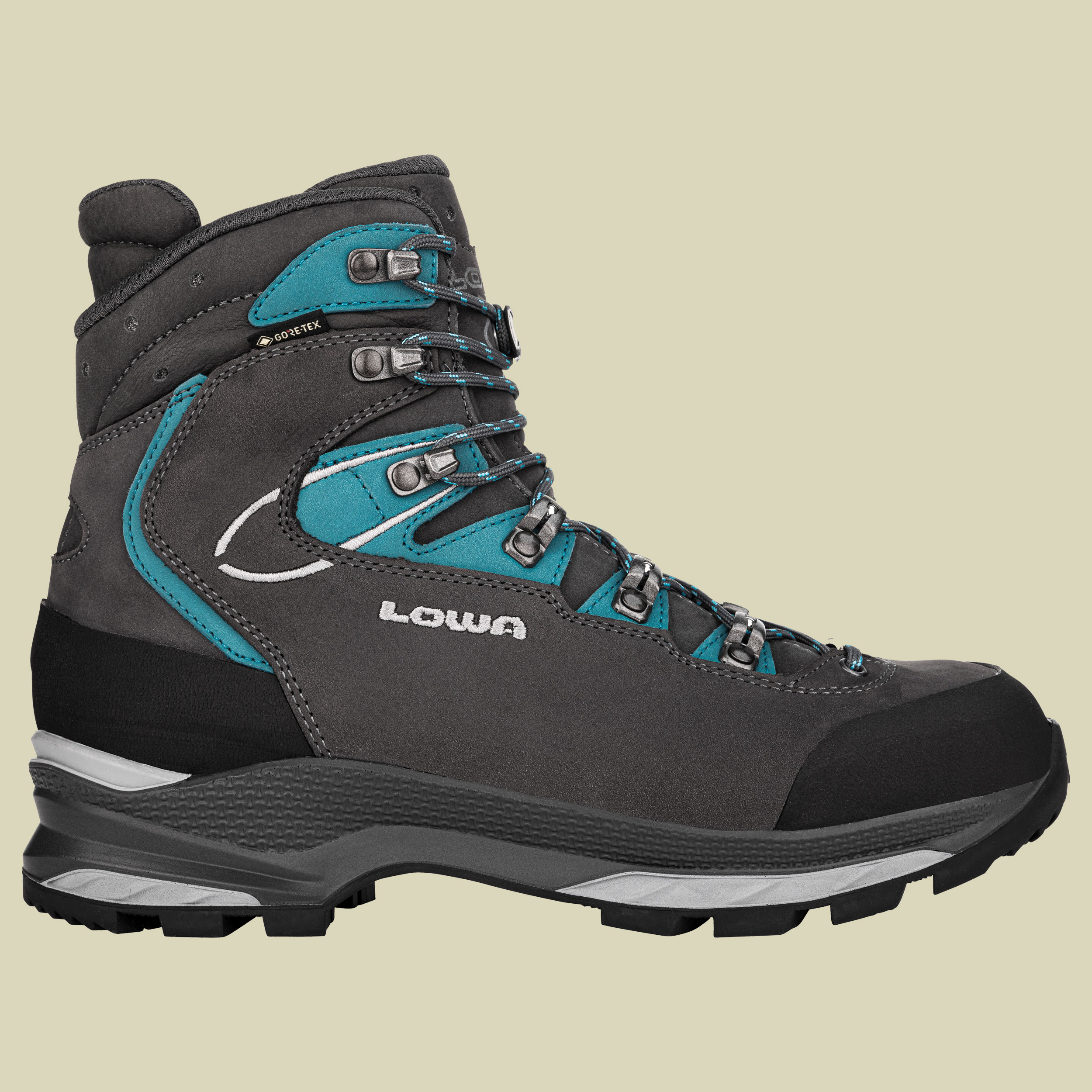 Mauria Evo GTX Wide Women UK 5,5 grau- anthrazit/türkis