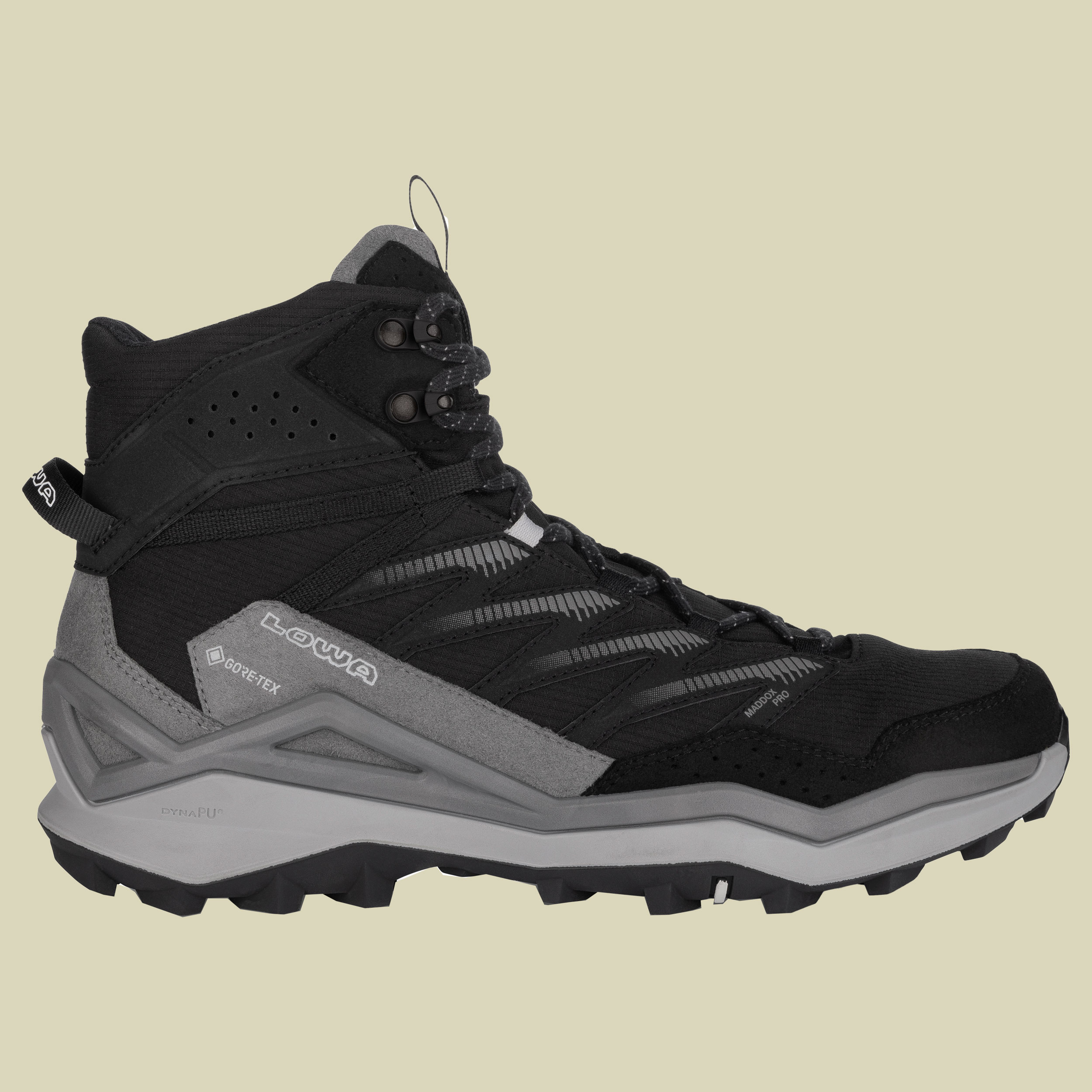 Maddox Pro GTX Mid Wide Men UK 9 schwarz - schwarz/grau
