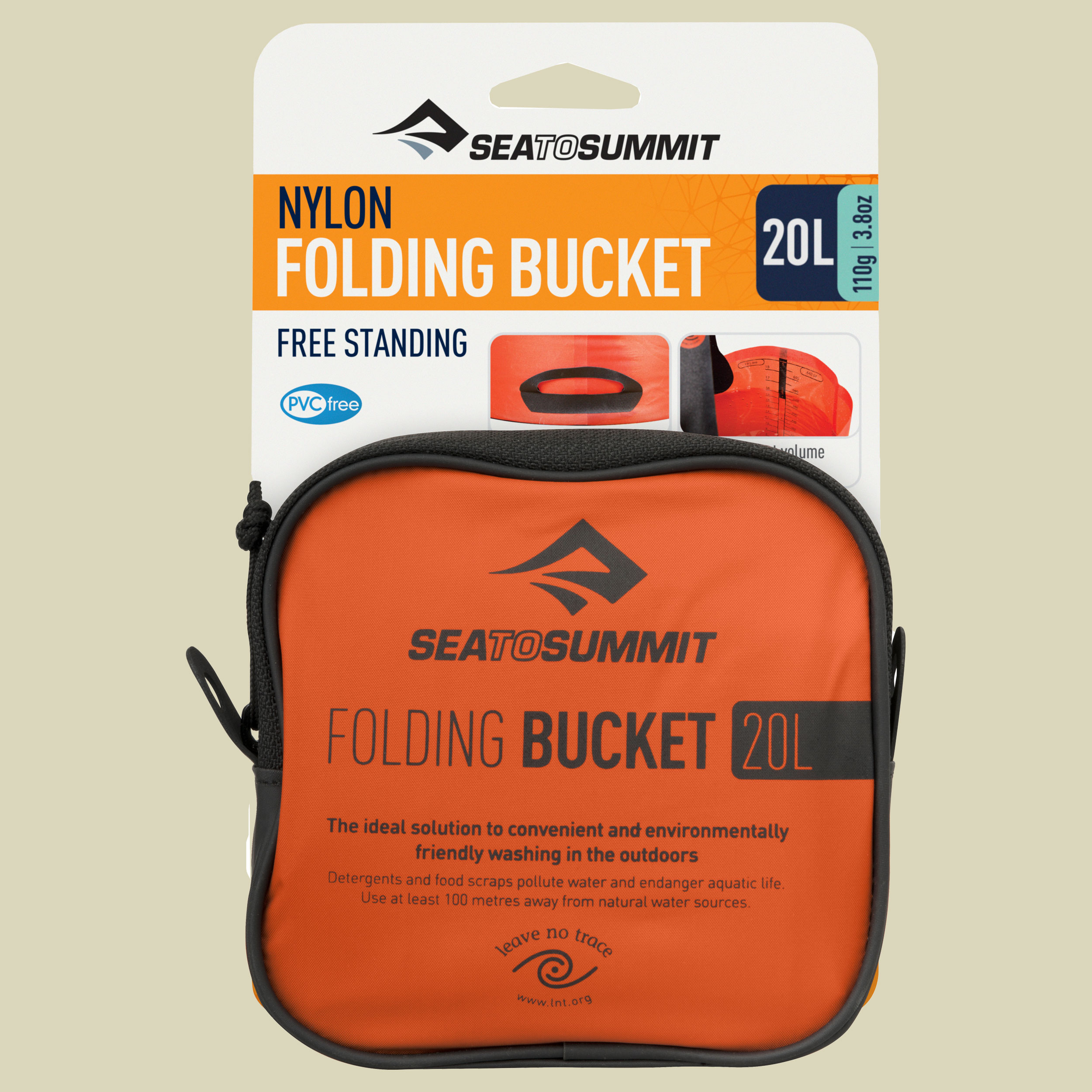 Folding Bucket Volumen 20 Farbe red