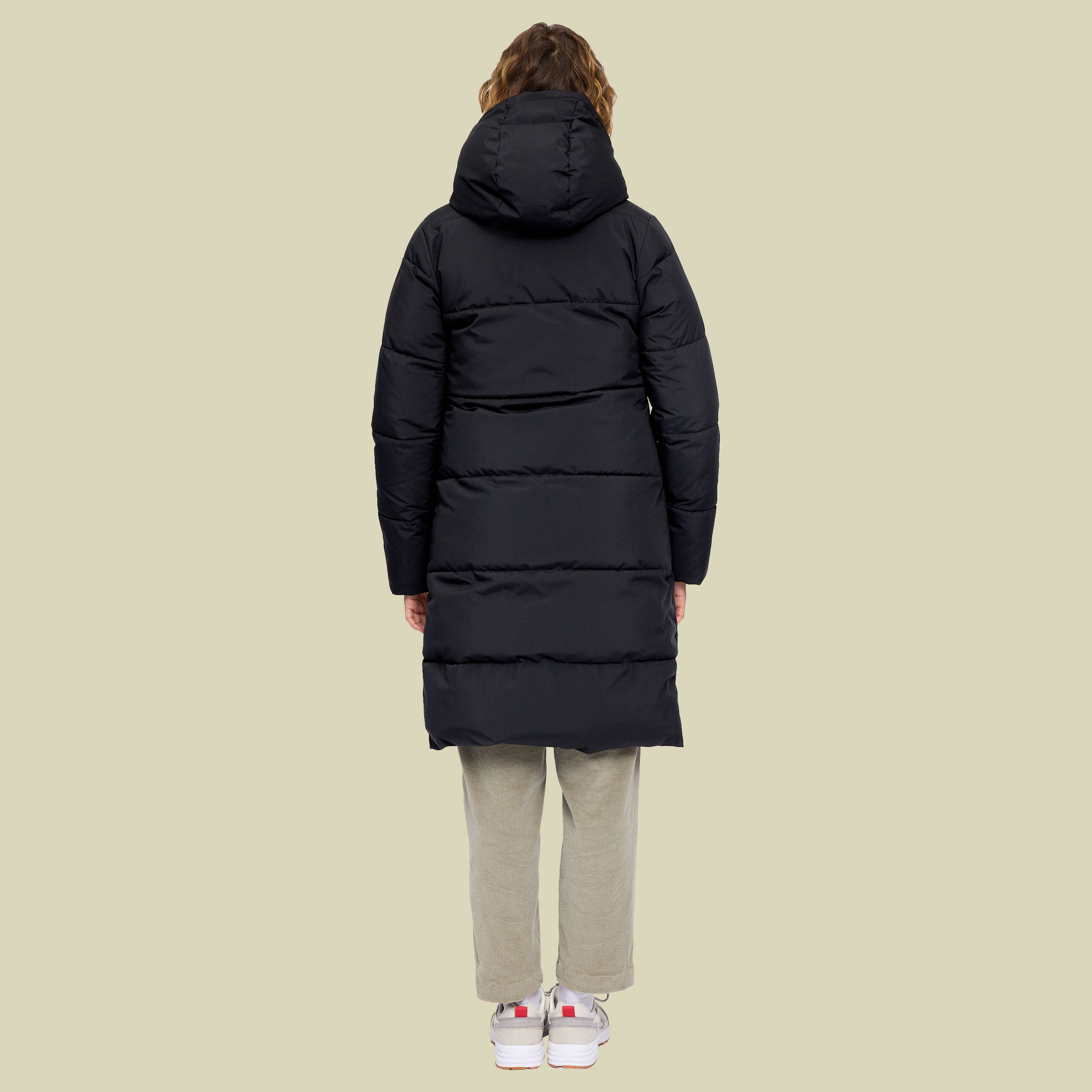 Basic Puffer Coat Women S schwarz - Farbe black