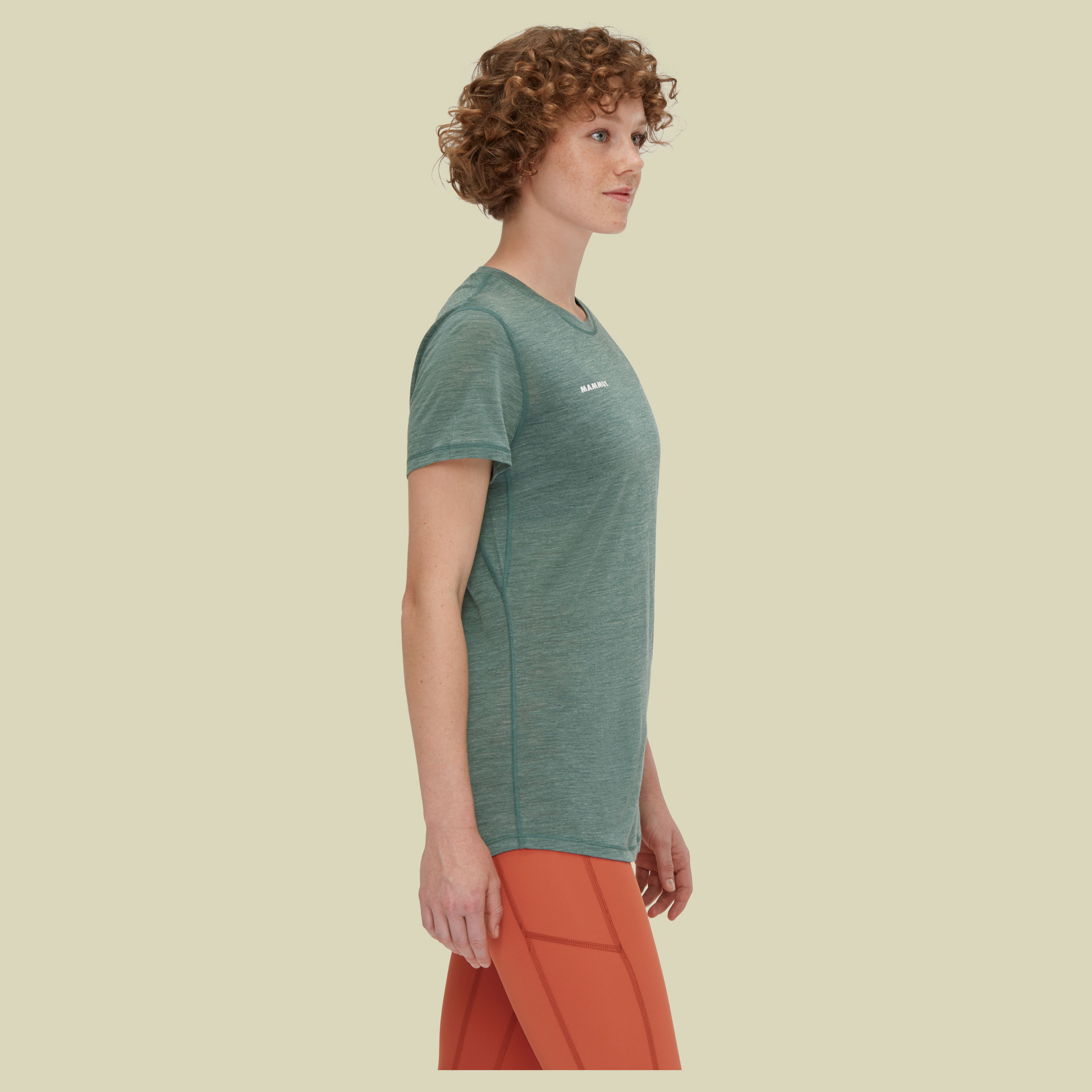 Tree Wool FL T-Shirt Women L grün - dark jade melange