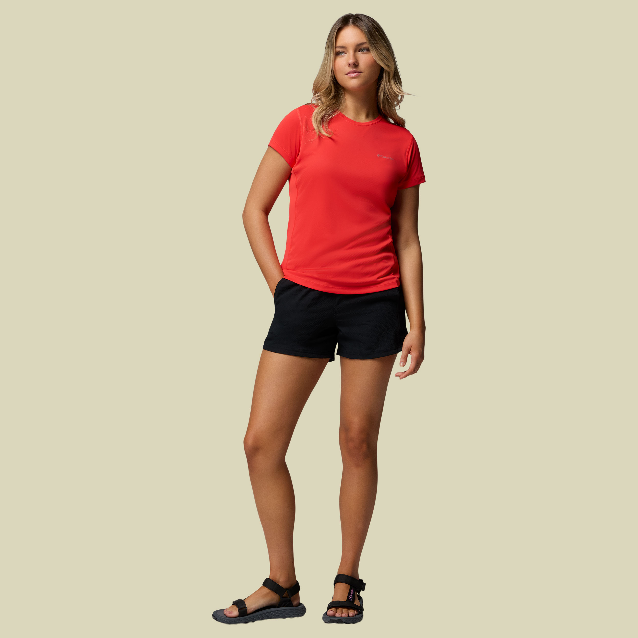 Zero Rules Light SS Crew Women XL rot - poppy red