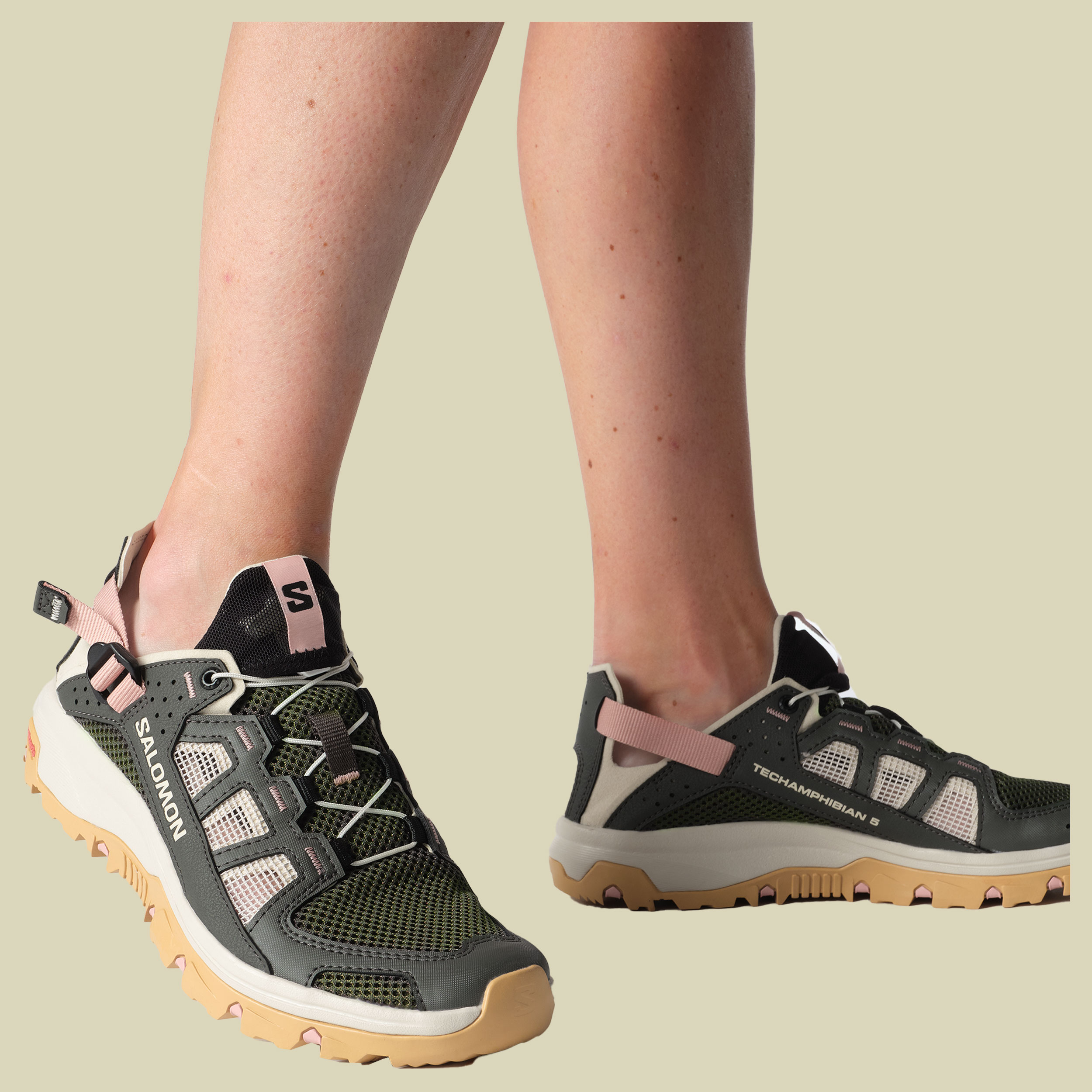 Techamphibian 5 Women grau UK 9 - Farbe peat/rainy day/hyma pink