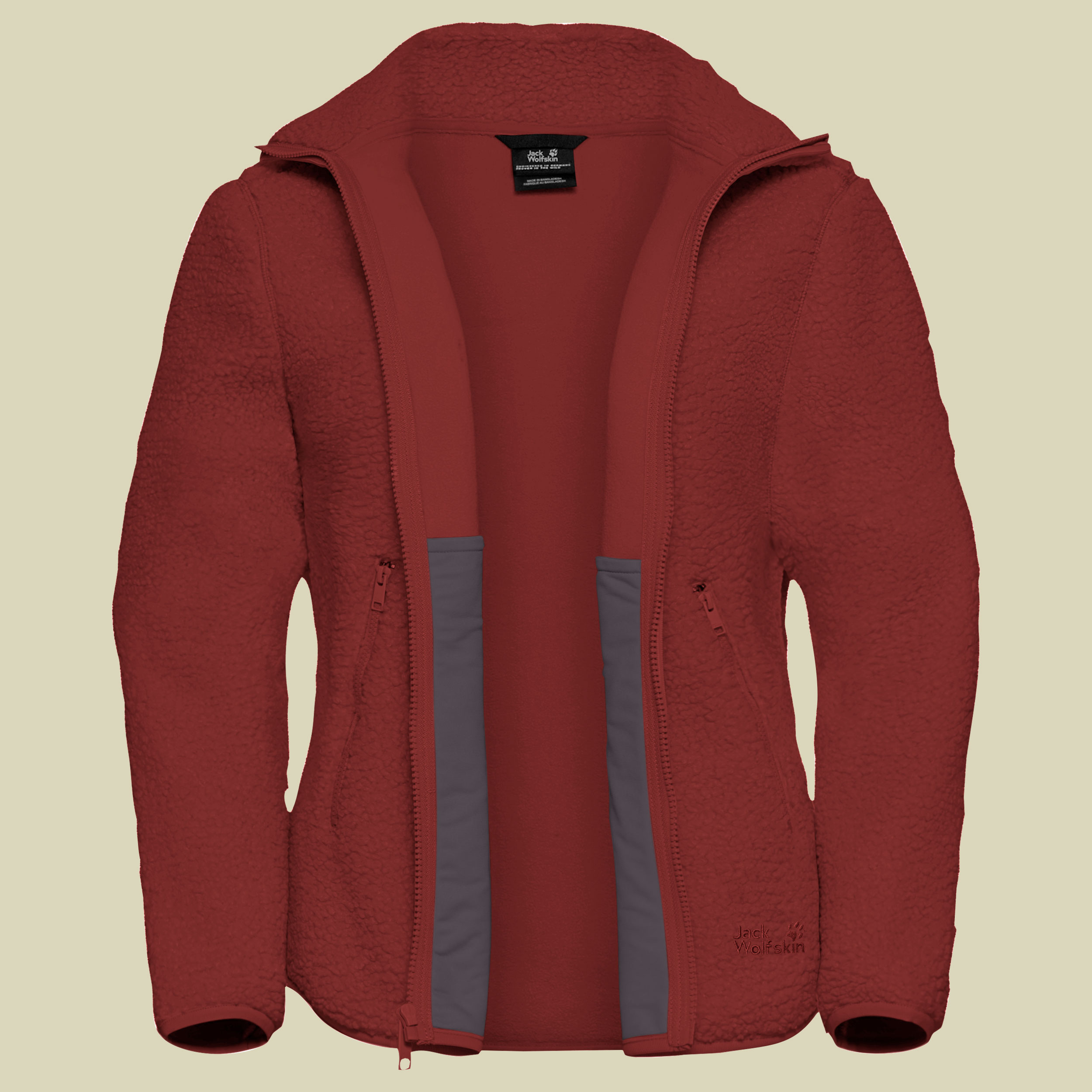 High Curl Jacket Women rot XXL - merlot