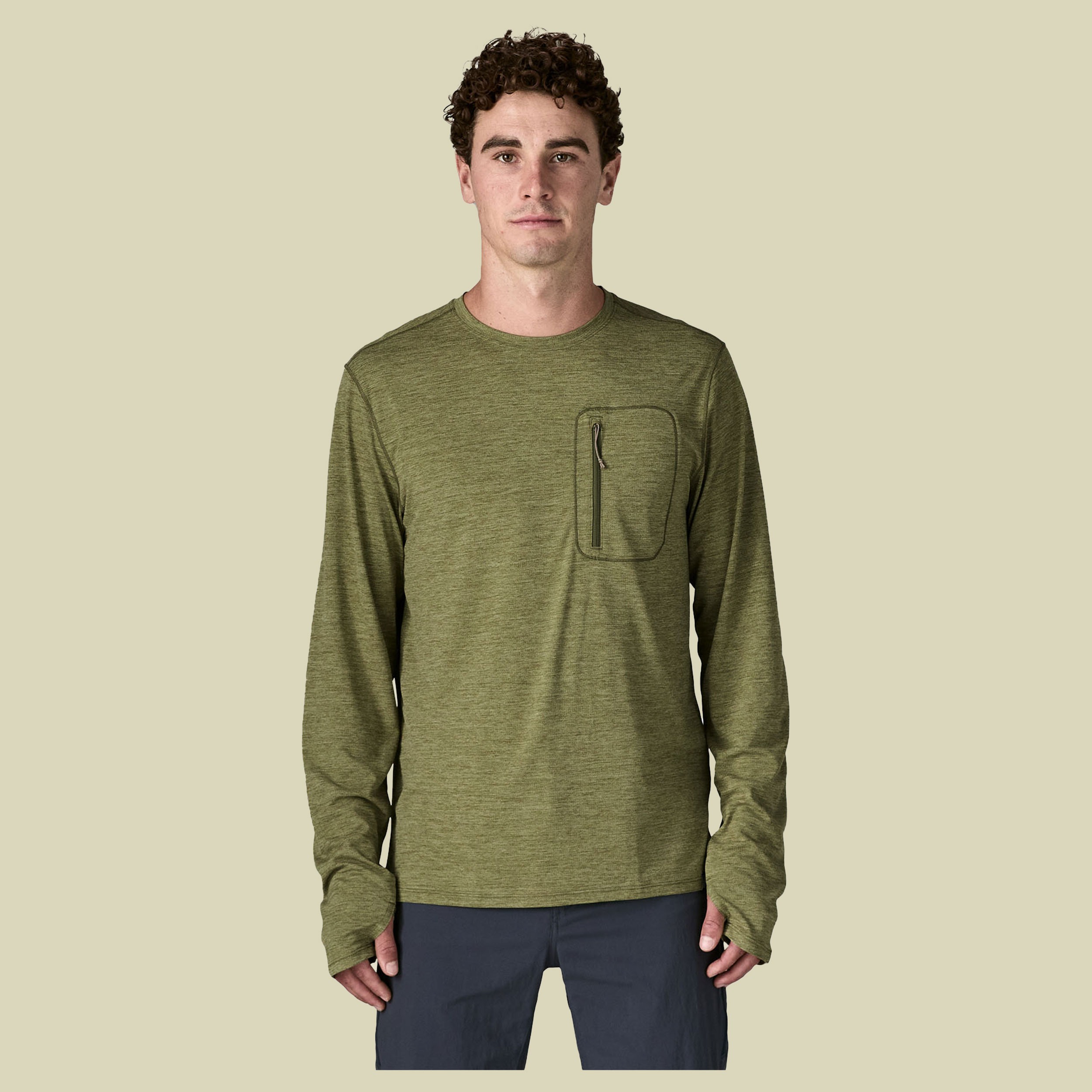 L/S Cap Cool Sun Shirt Men XL grün - caper green - buckhorn green x-dye