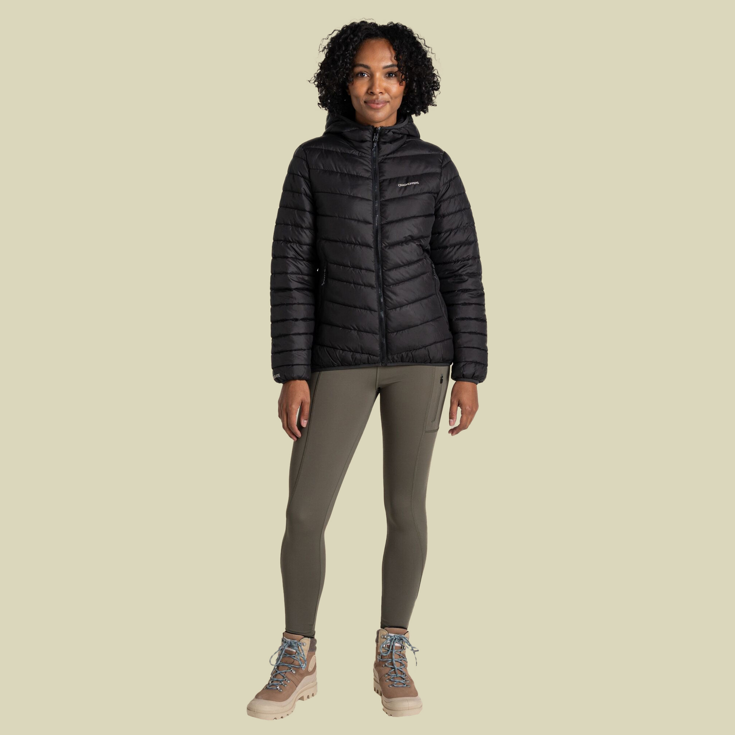 Compresslite IX Hooded Jacket  Women 46 UK 20) schwarz - black