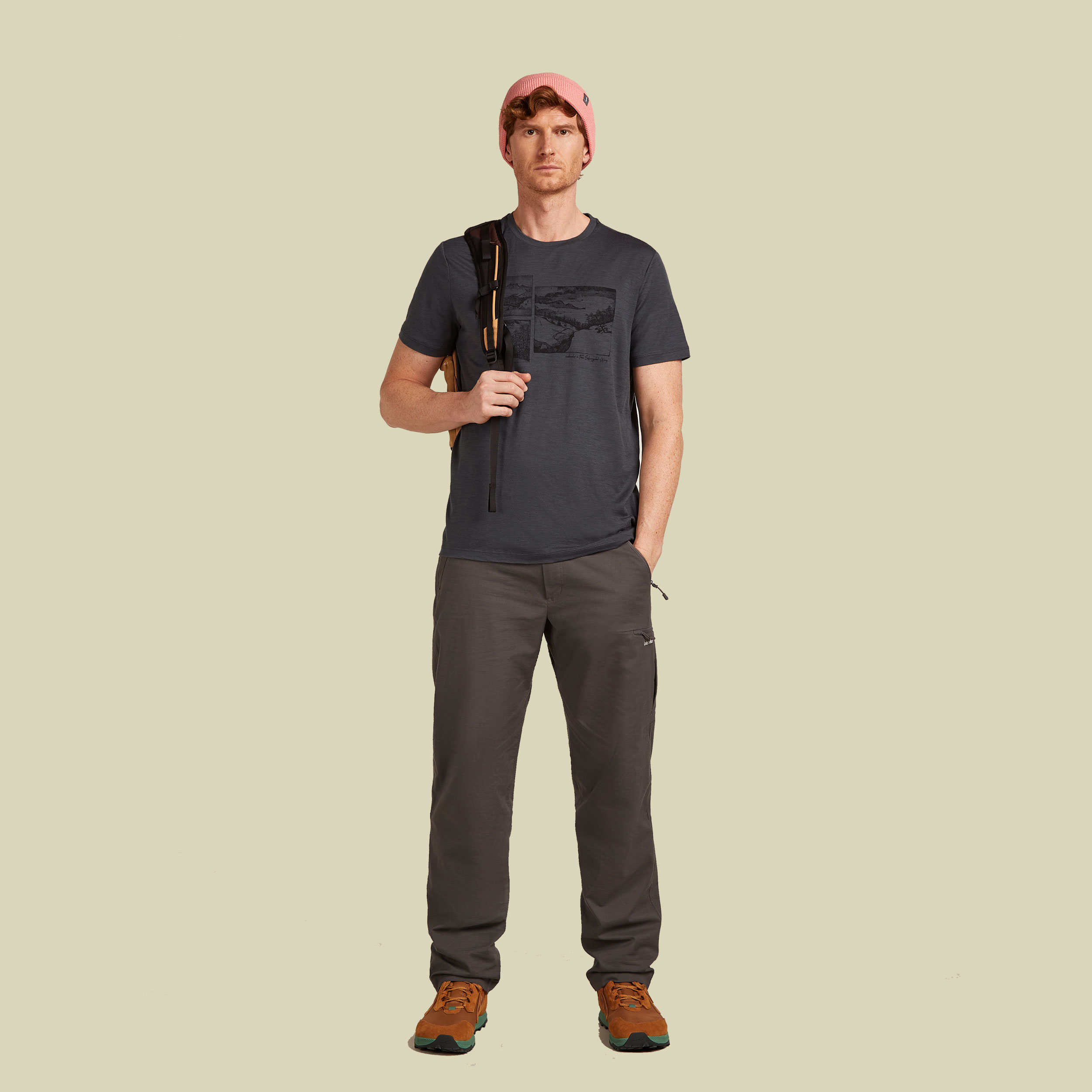 Merino 150 Tech Lite SS Tee Journey Men XXL grau - obsidian