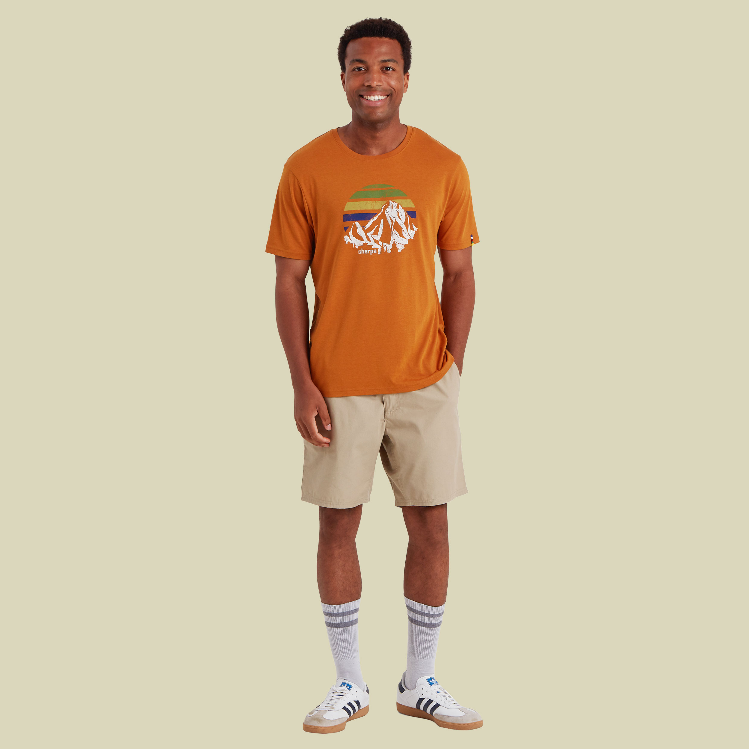 Bali Retro Sunset Tee XL orange- Farbe masala