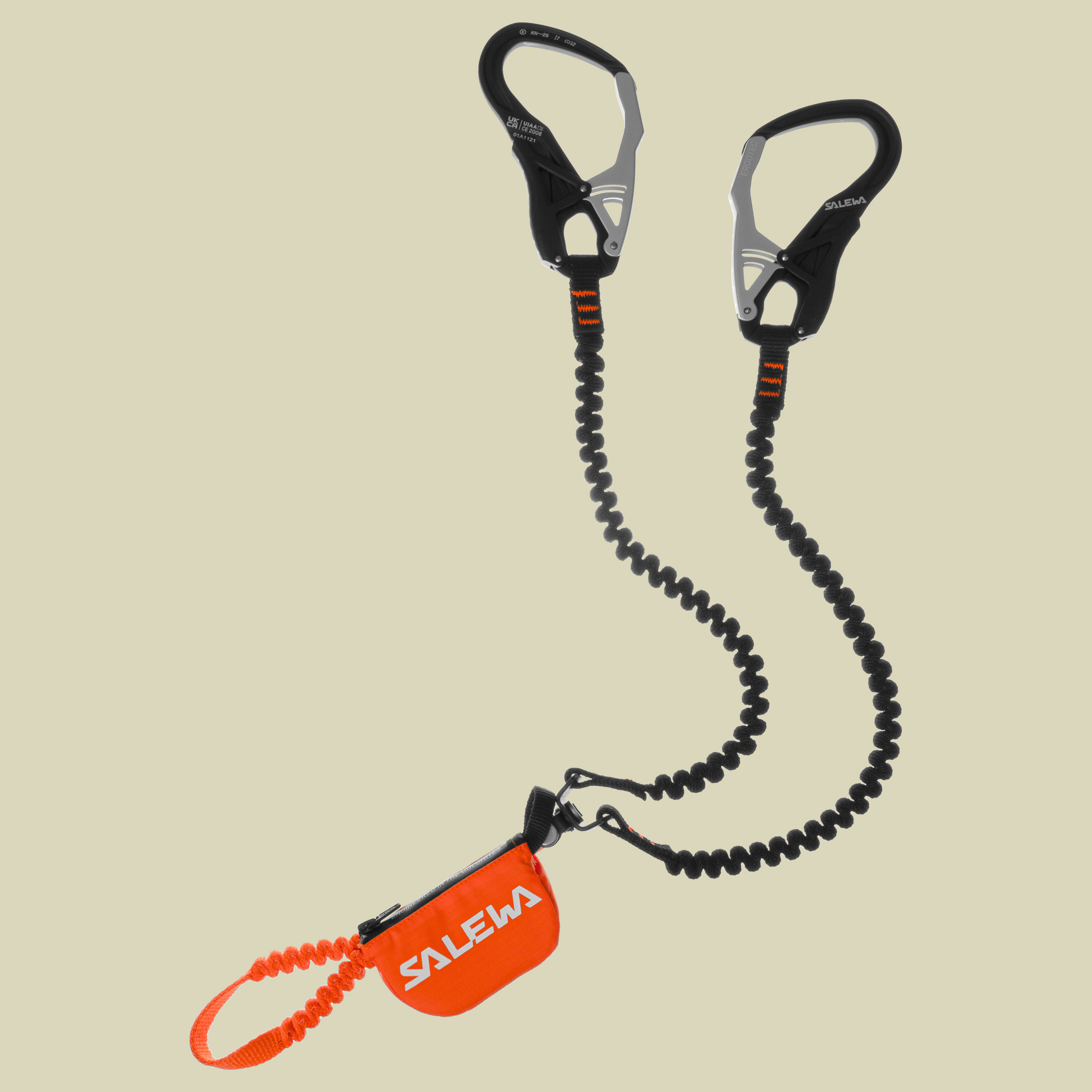 Set Via Ferrata Ergo Tex Farbe black/orange