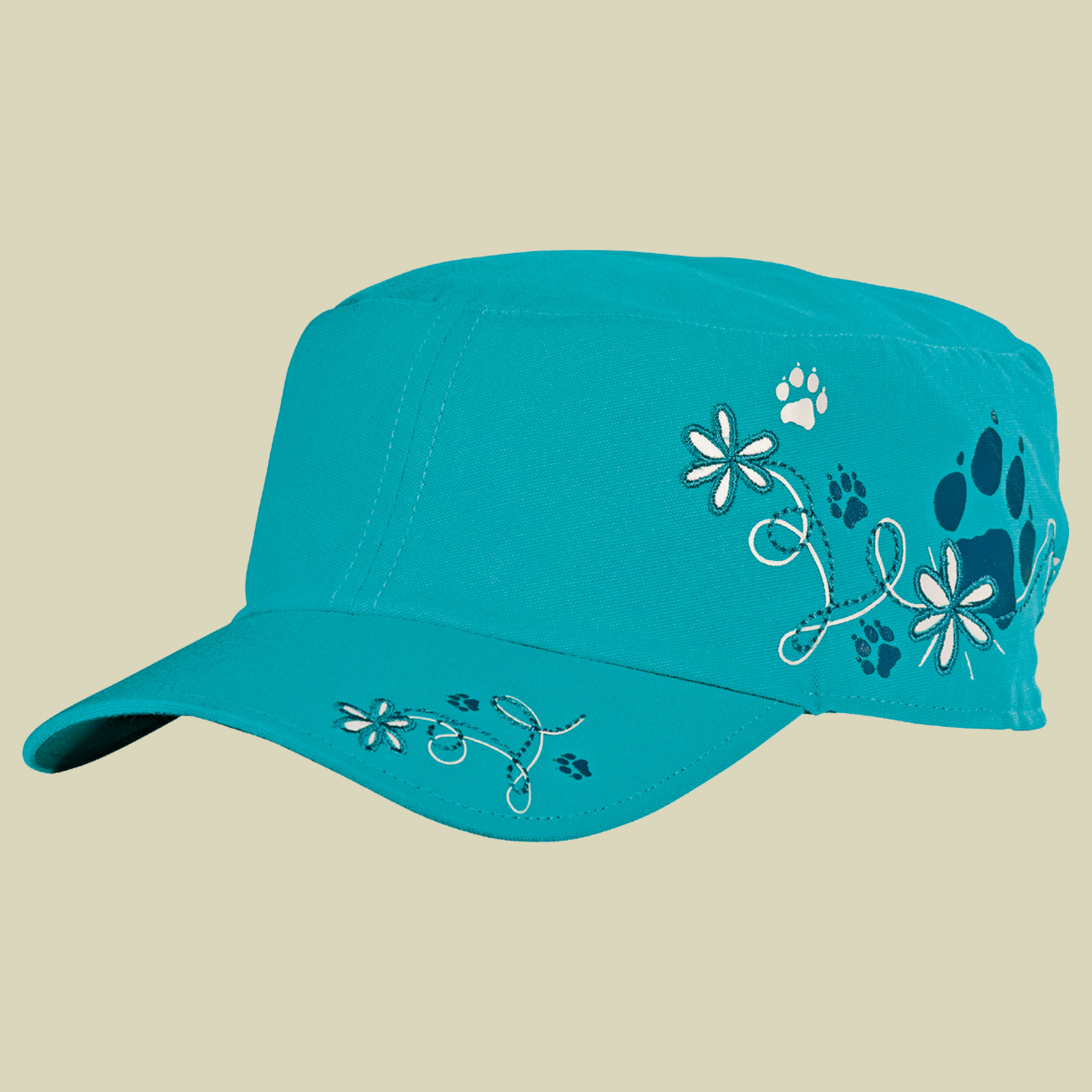 Girls Floral Cap Größe S Farbe caribbean blue