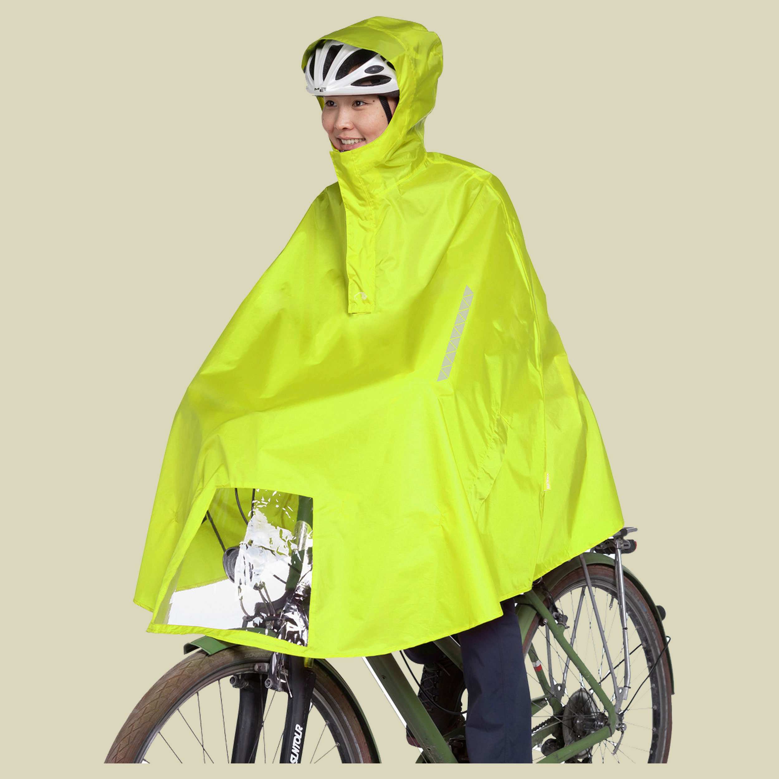 Bike Poncho Größe L  Farbe safety yellow