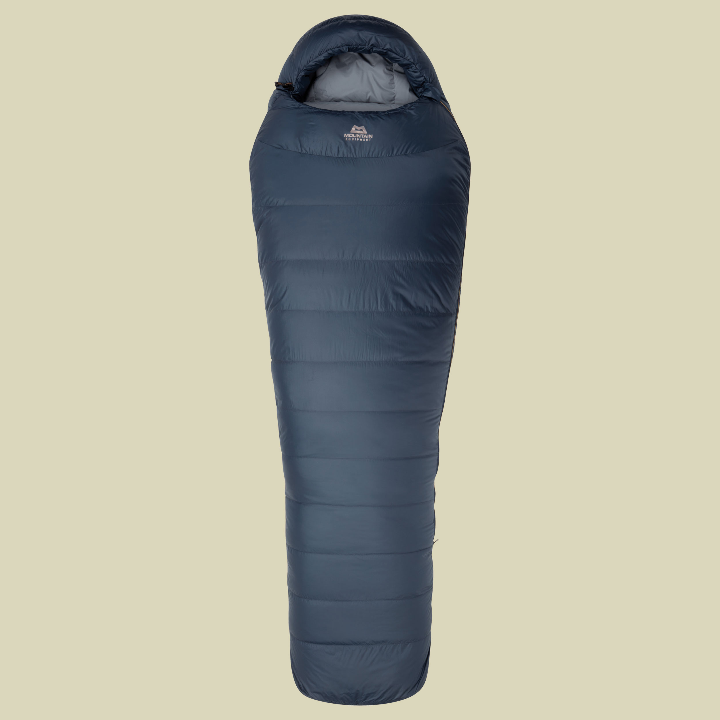 Earthrise 400 Men bis Körpergröße Schlafsack 185 cm cm denim blue,Reißverschluss Schlafsack links