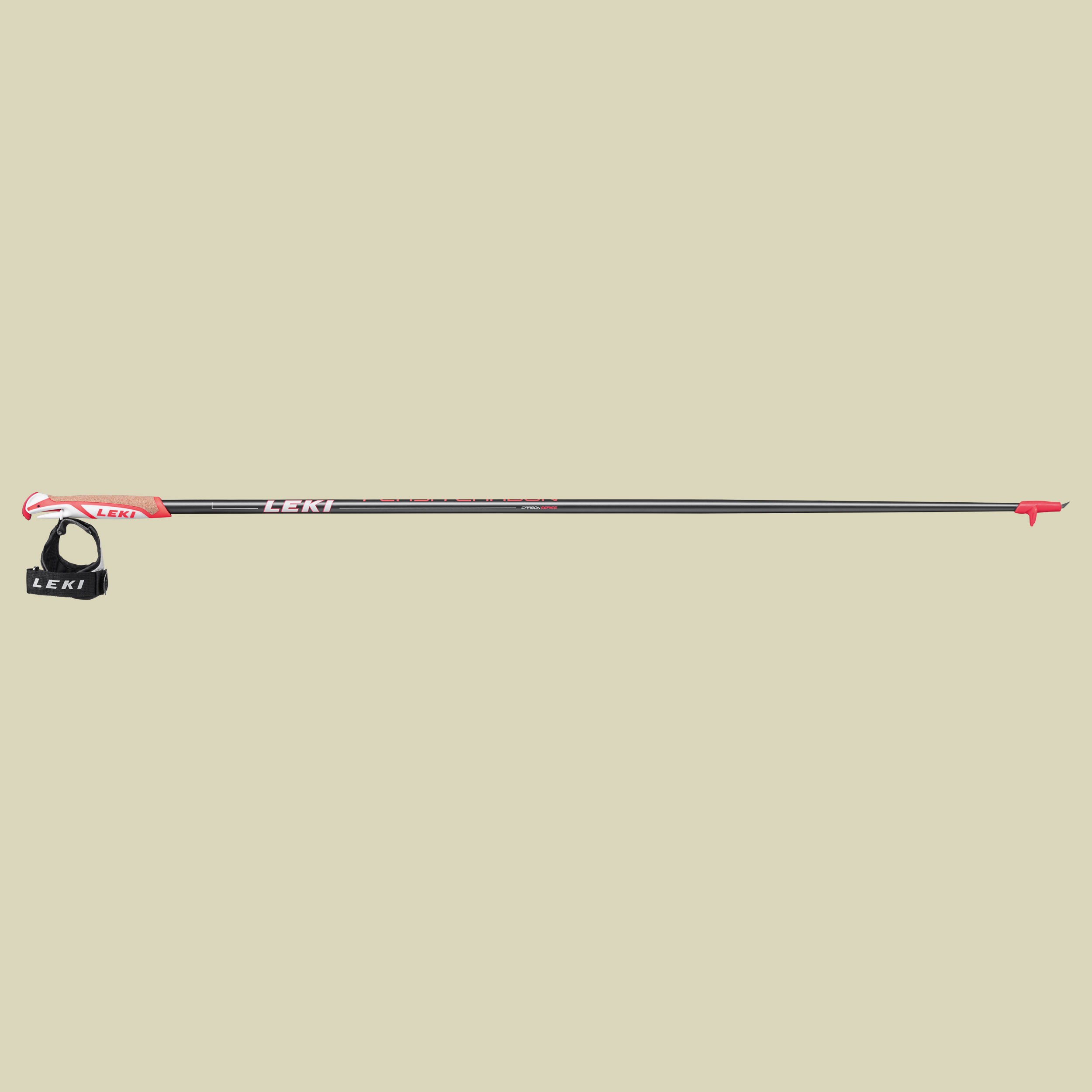 Flash Carbon Länge 130 cm Farbe anthrazit dunkel-weiss-neonrot