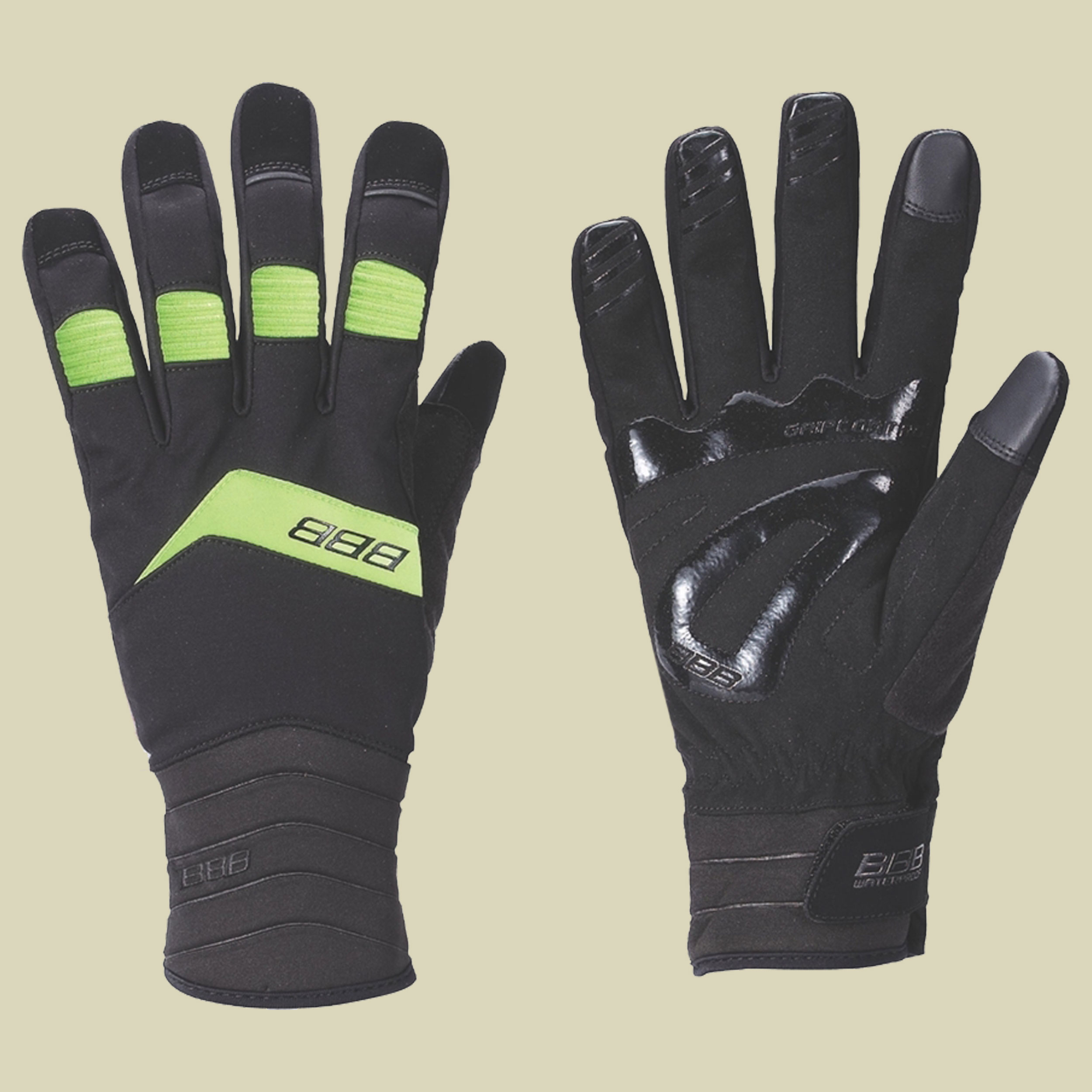 Winterhandschuhe AquaShield BWG-29 Größe S Farbe schwarz-neongelb