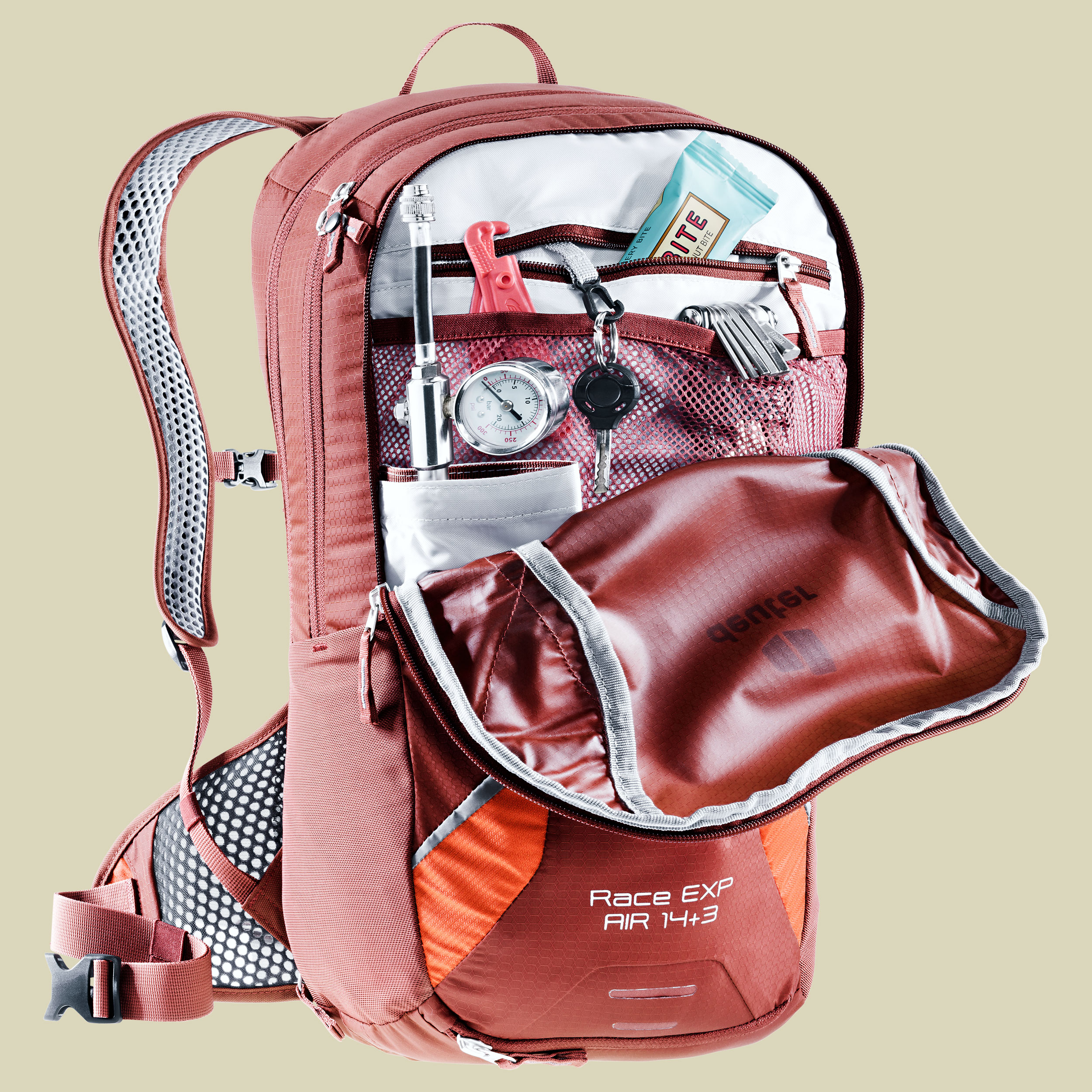 Race EXP Air Volumen 14 L + 3 L Farbe redwood-paprika