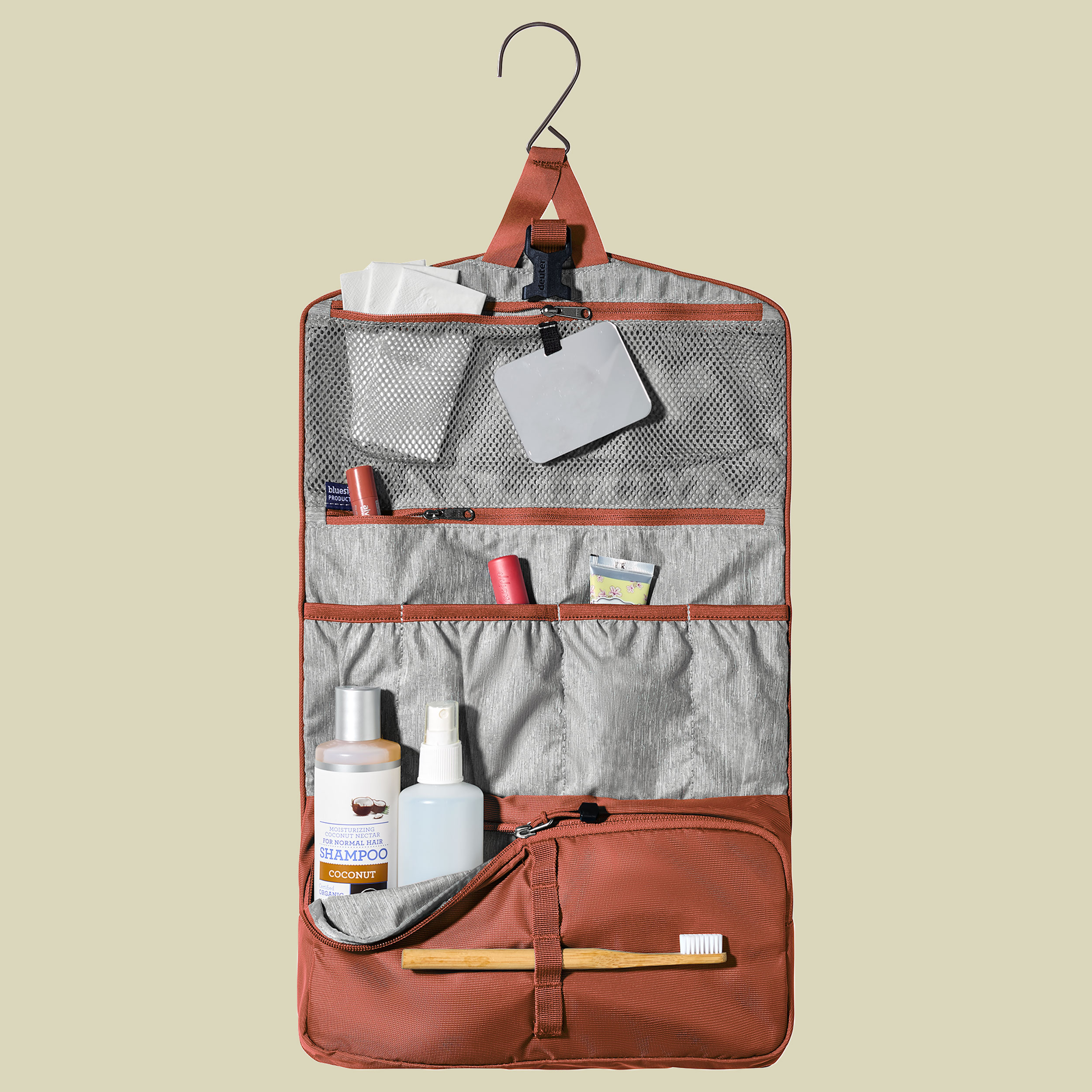 Wash Bag II orange II one size - Farbe caspia