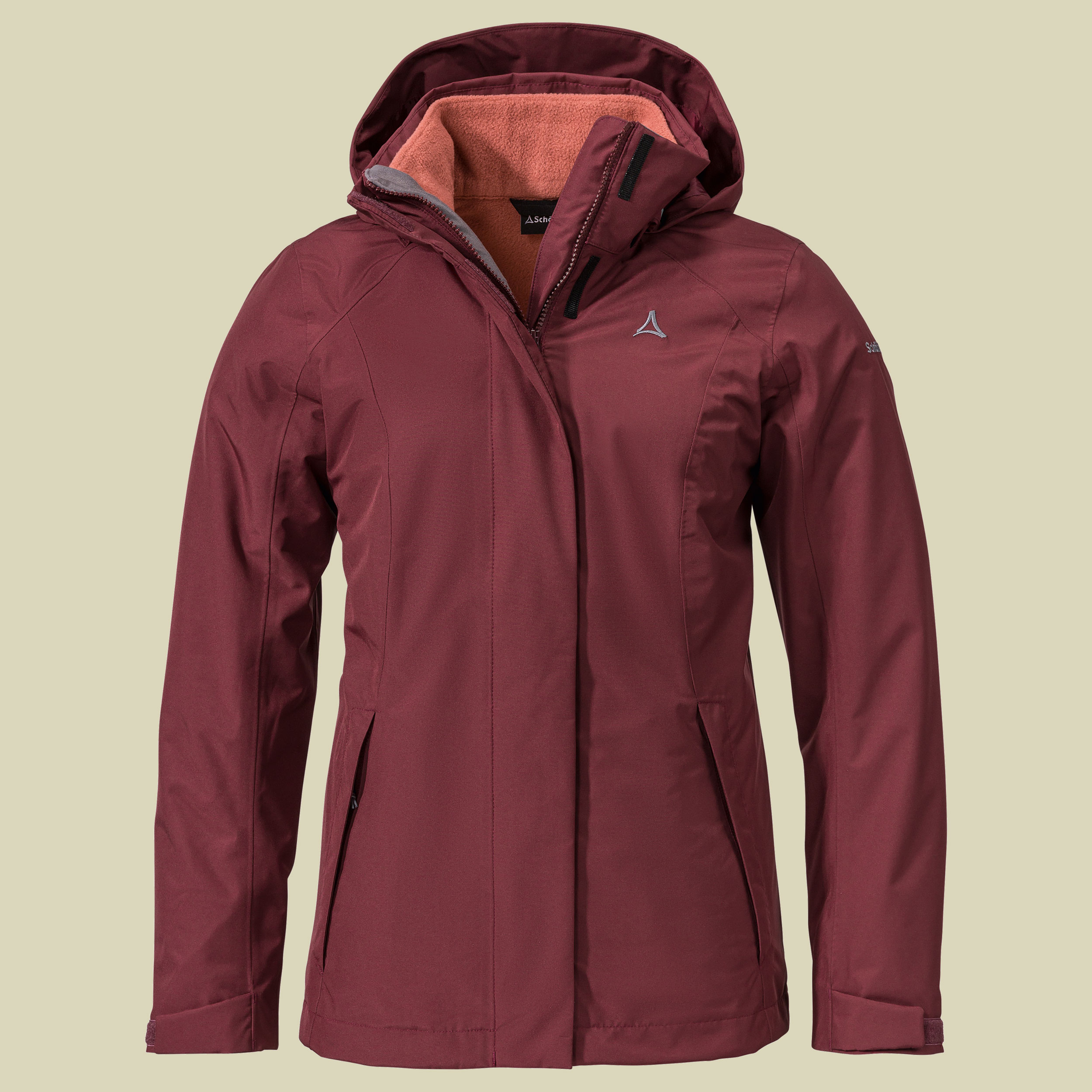 3in1 Jacket Partinello L Women Größe 40 Farbe dark burgundy