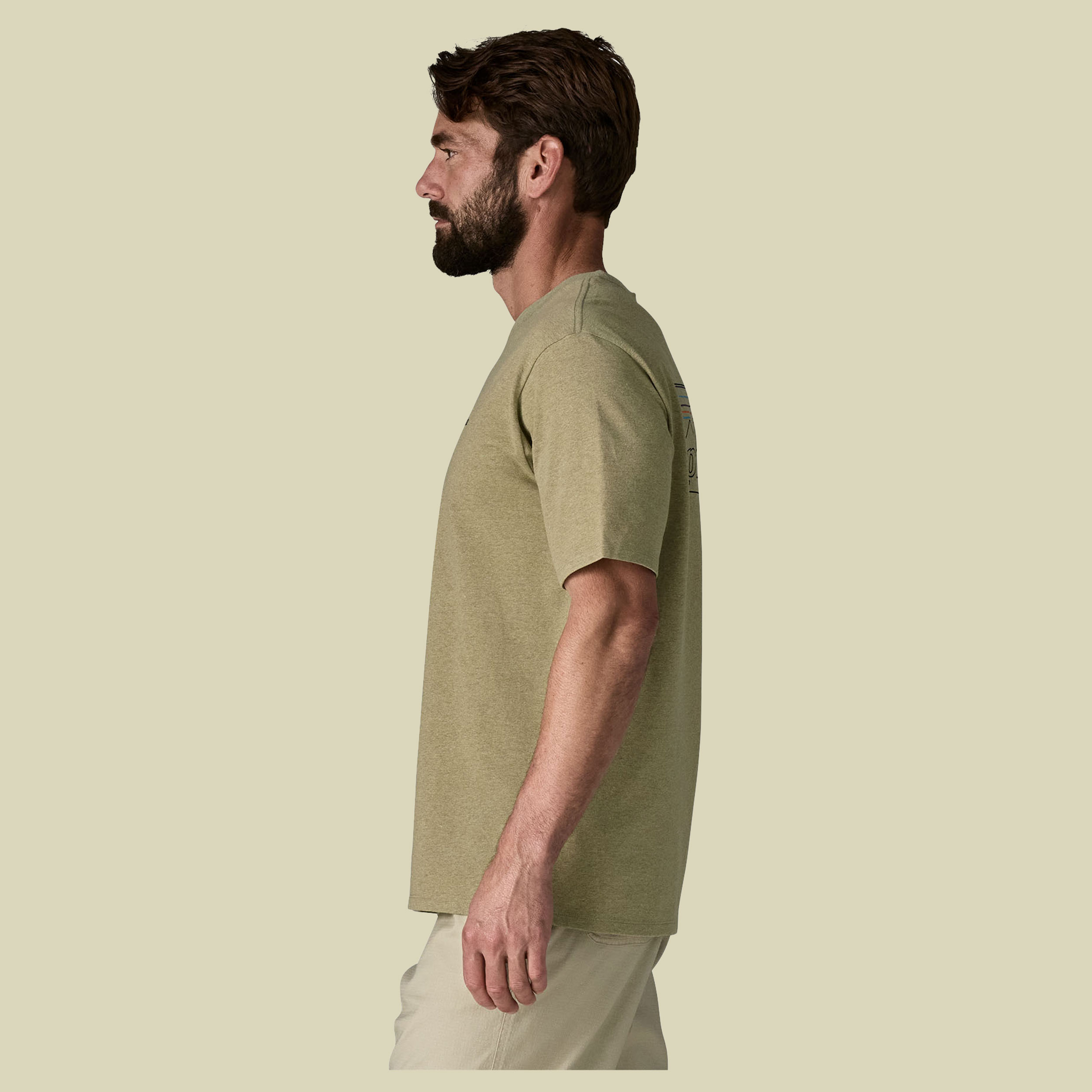 P-6 Logo Responsibili-Tee Men grün II XL - P-6 outline: gumtree green