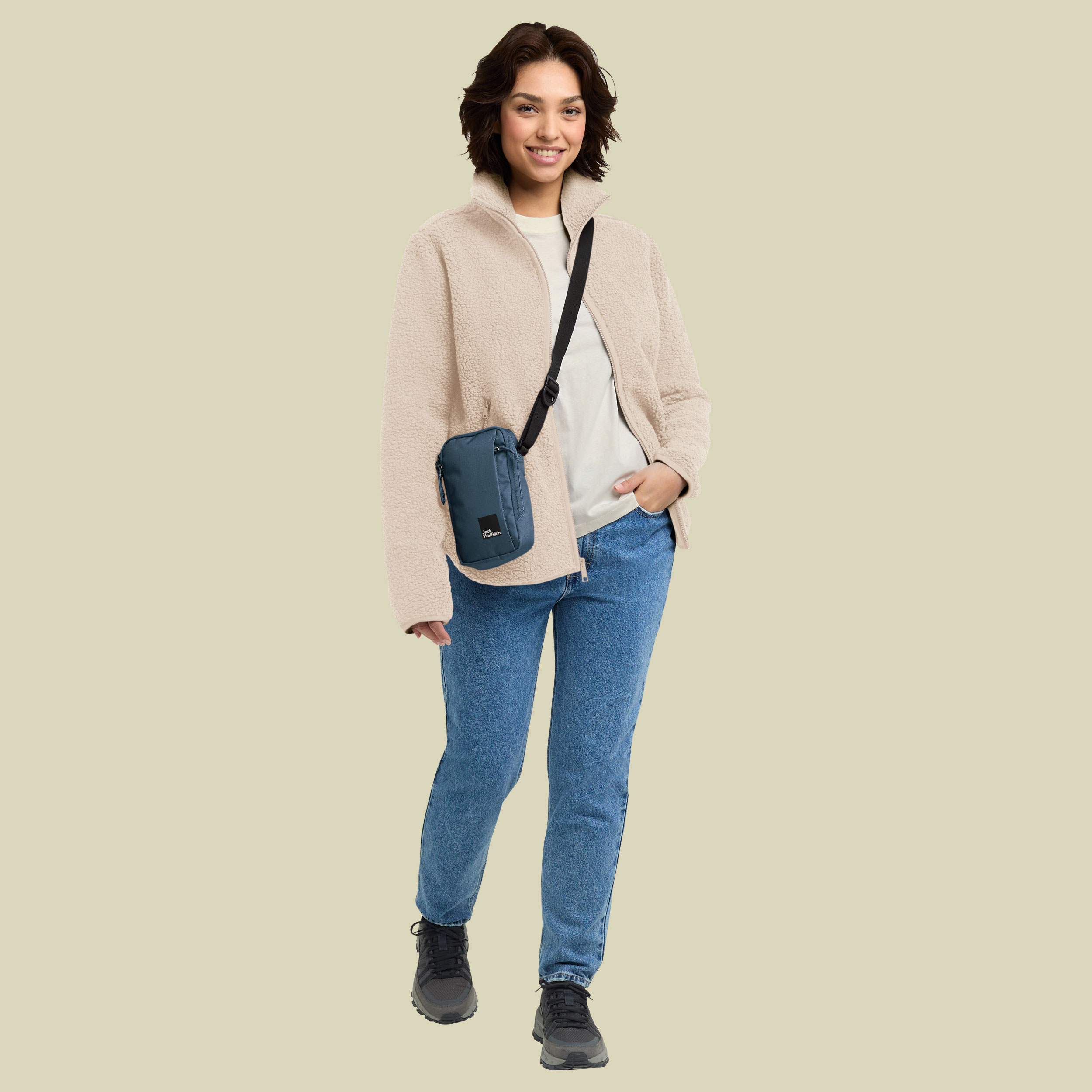 High Curl Jacket Women grau XXL - oyster