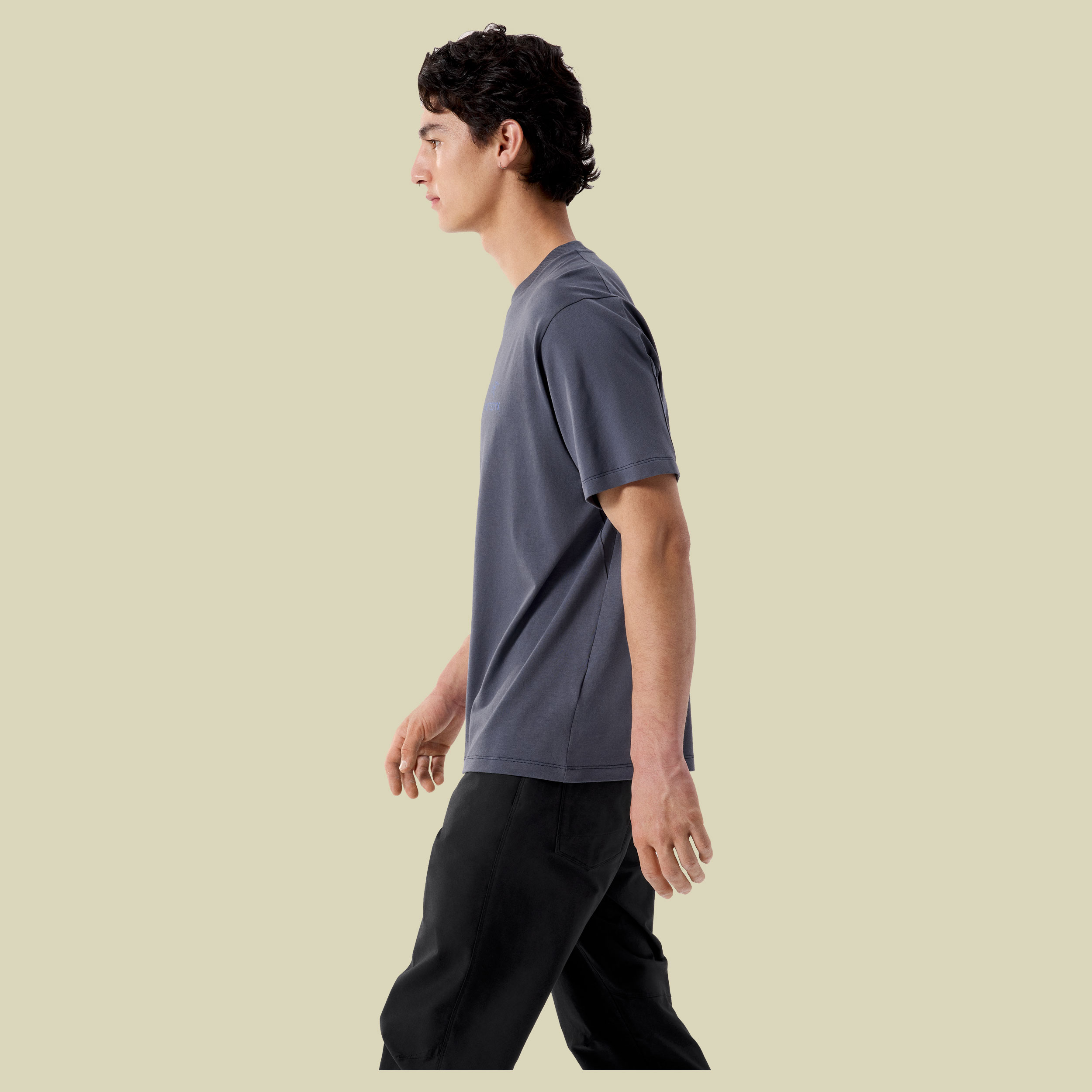 Kragg SL Cotton Bird Word SS Men XL blau - dk stratus/fluidity