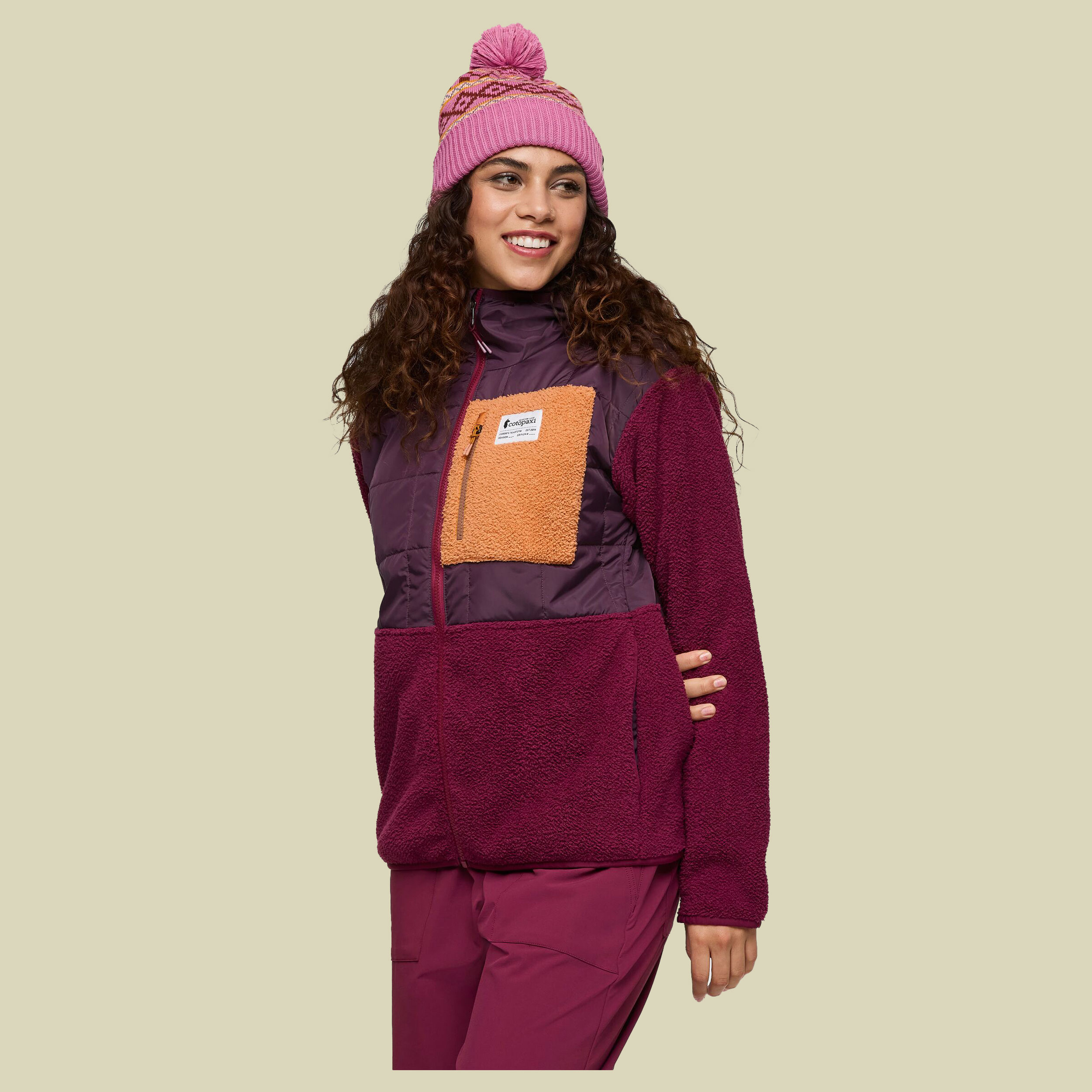 Trico Hybrid Hooded Jacket Women S lila -  blackberry and jam 