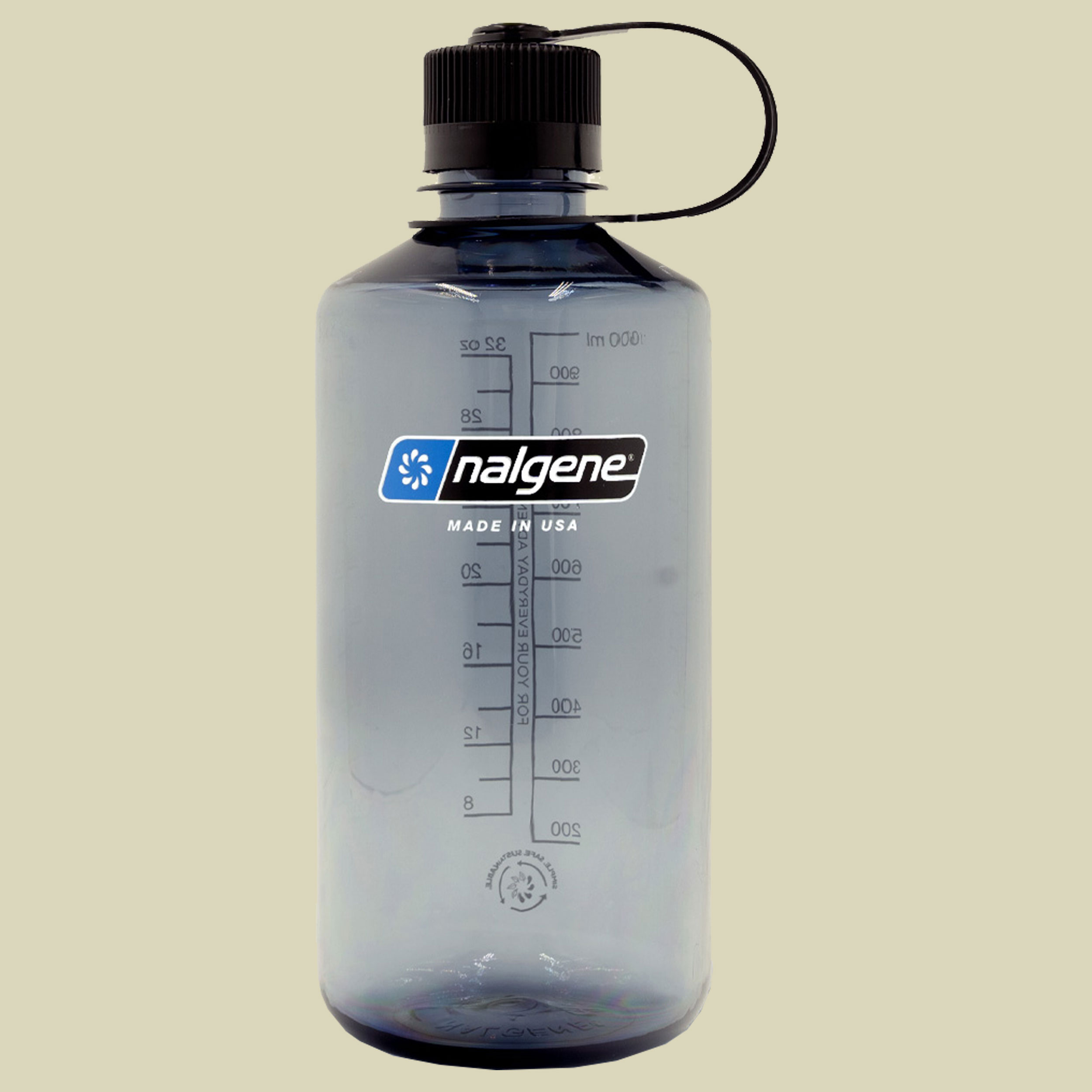 Nalgene Sustain-Enghalsflasche Größe 1000 Farbe grau