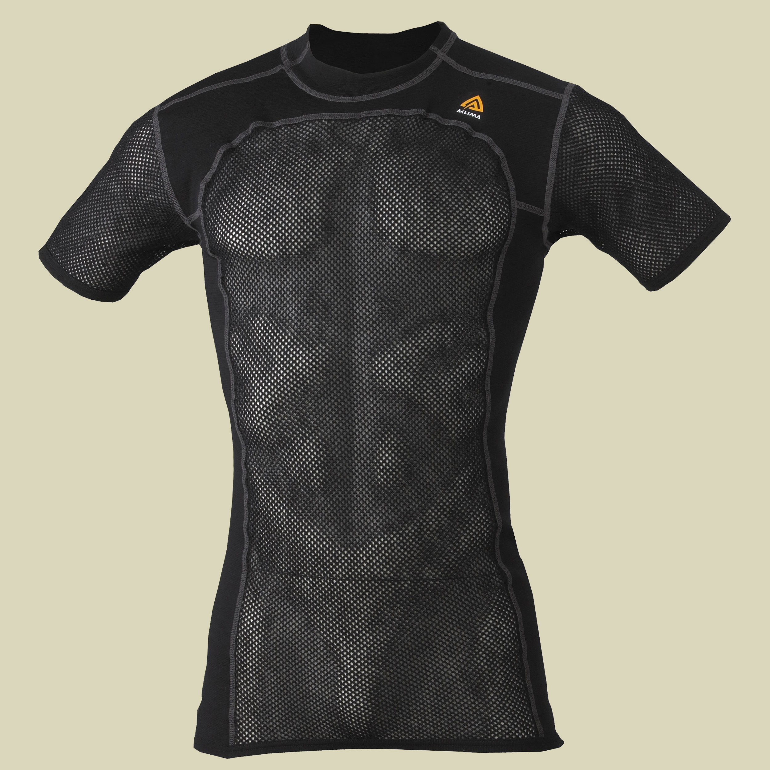 Wool Net T-Shirt Men Größe S Farbe jet black