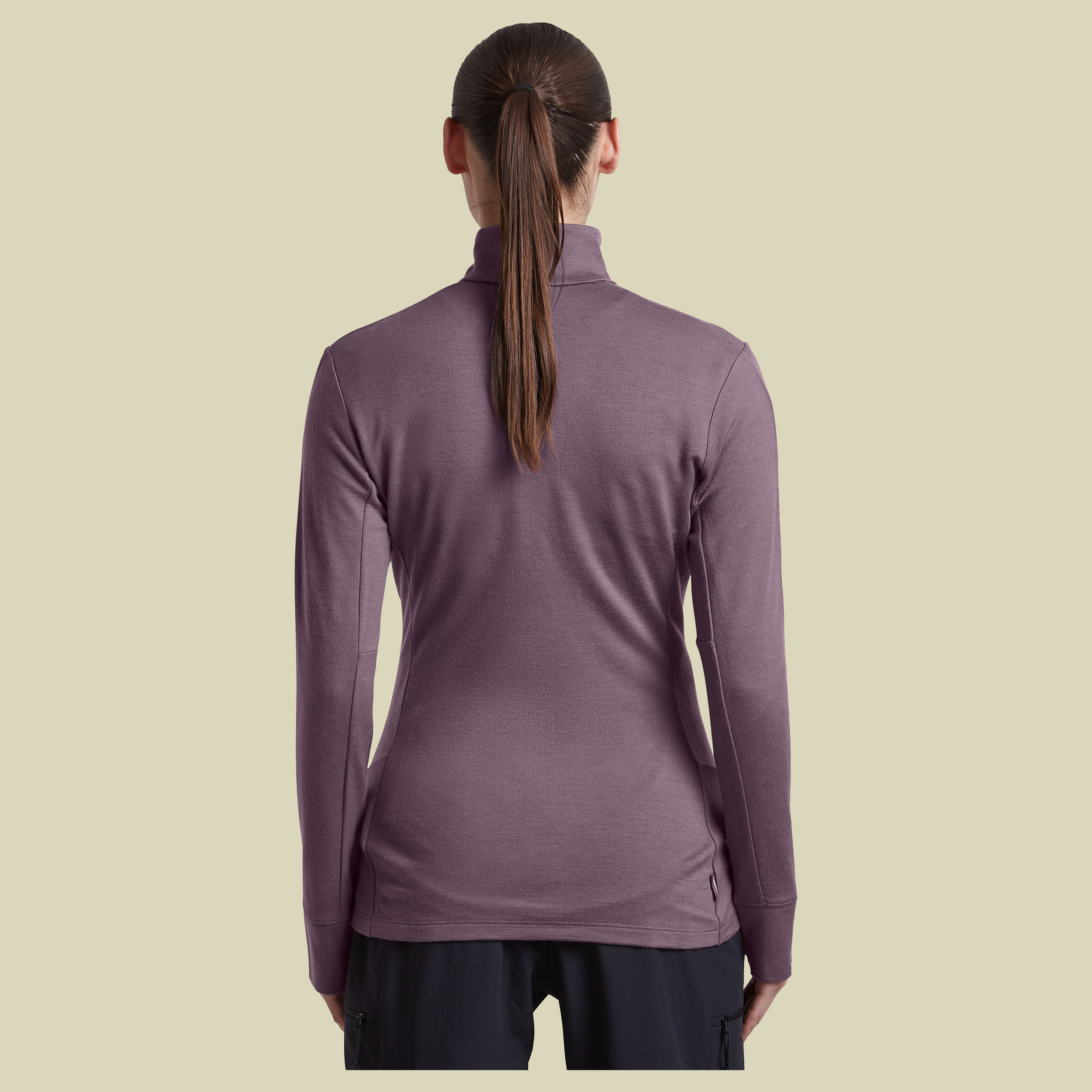 Merino 260 Quantum IV LS Zip Women XL lila - grey plum