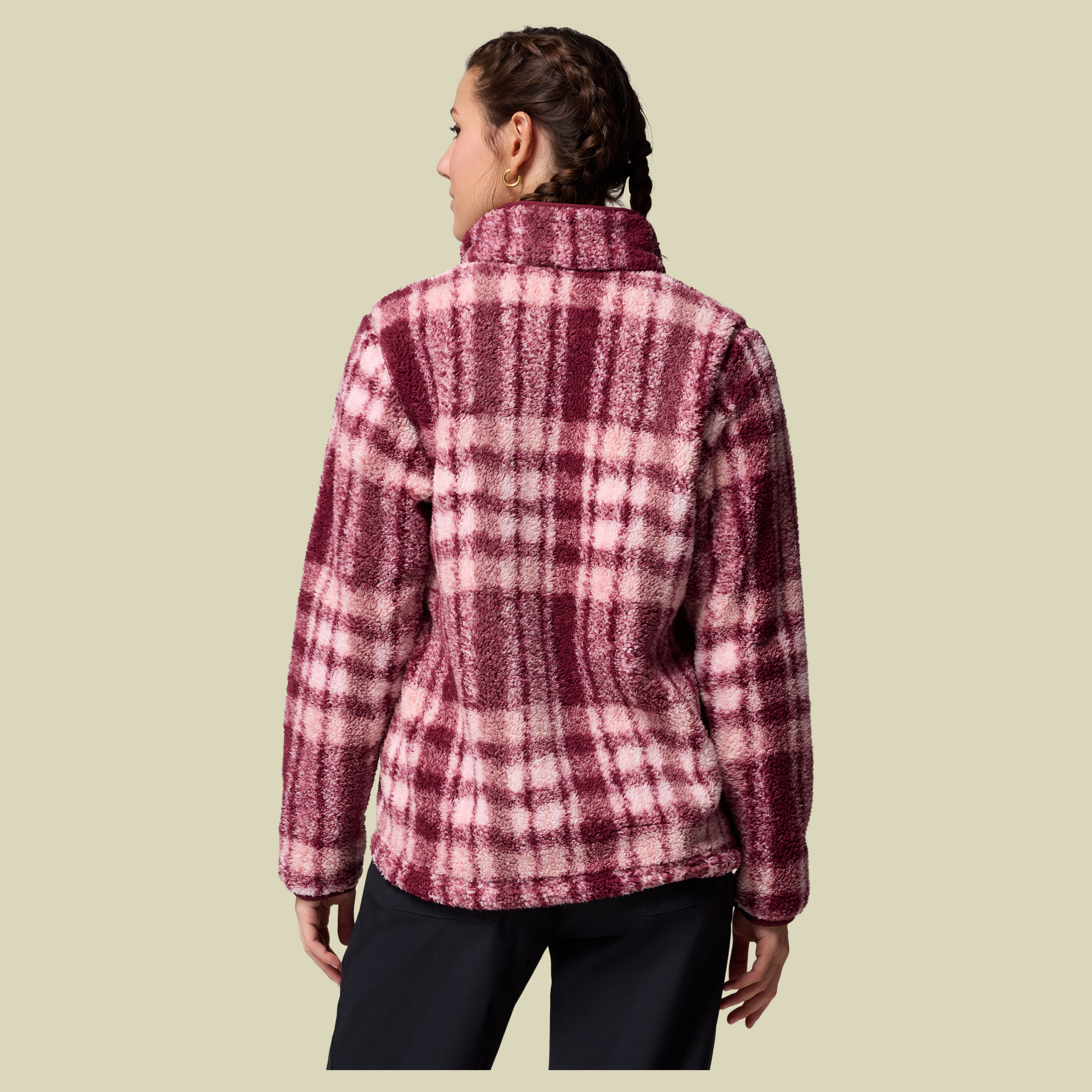 West Bend Print Full Zip II Women XS rot 2 - Farbe rich wine herringplaid