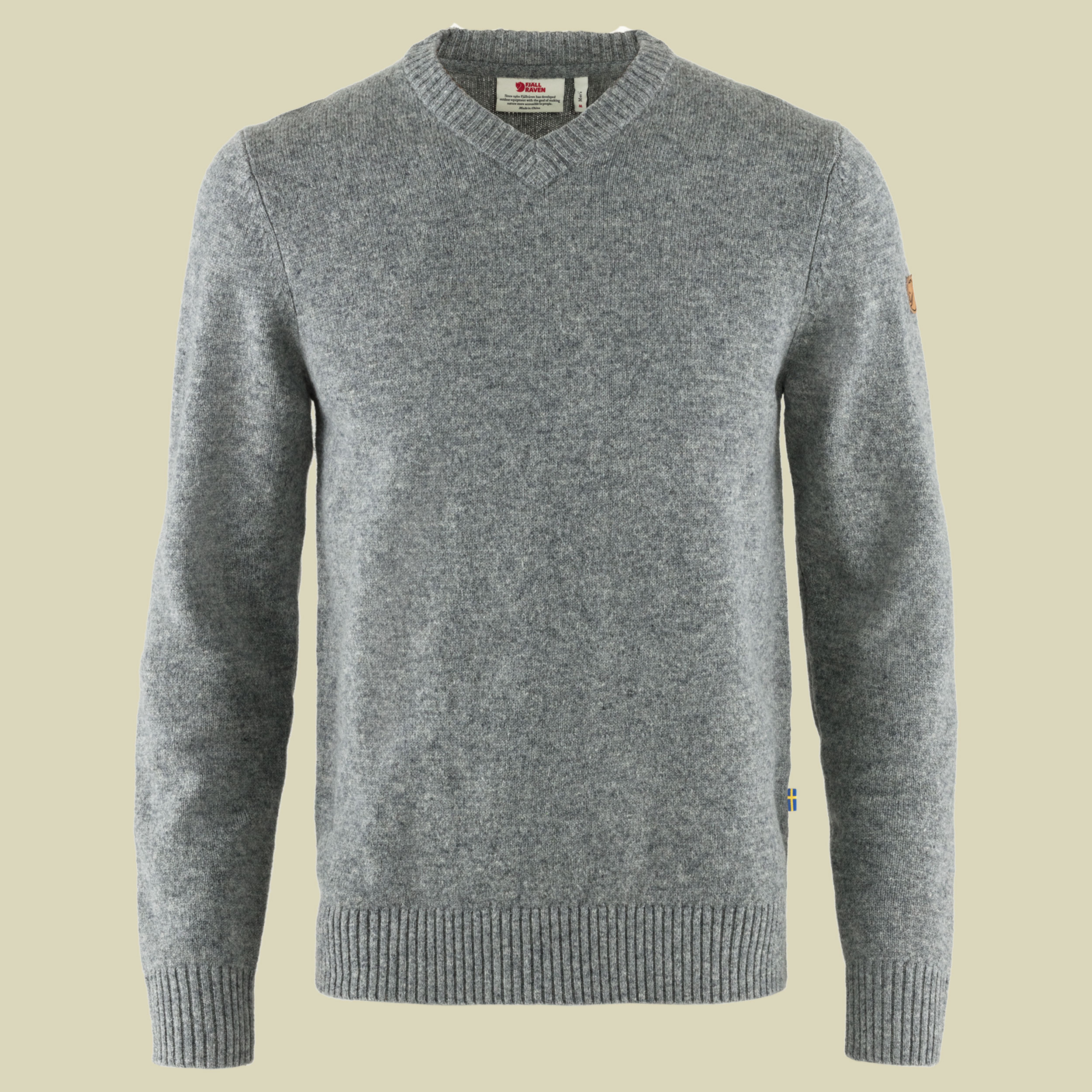 Övik V-Neck Sweater Men Größe M  Farbe grey