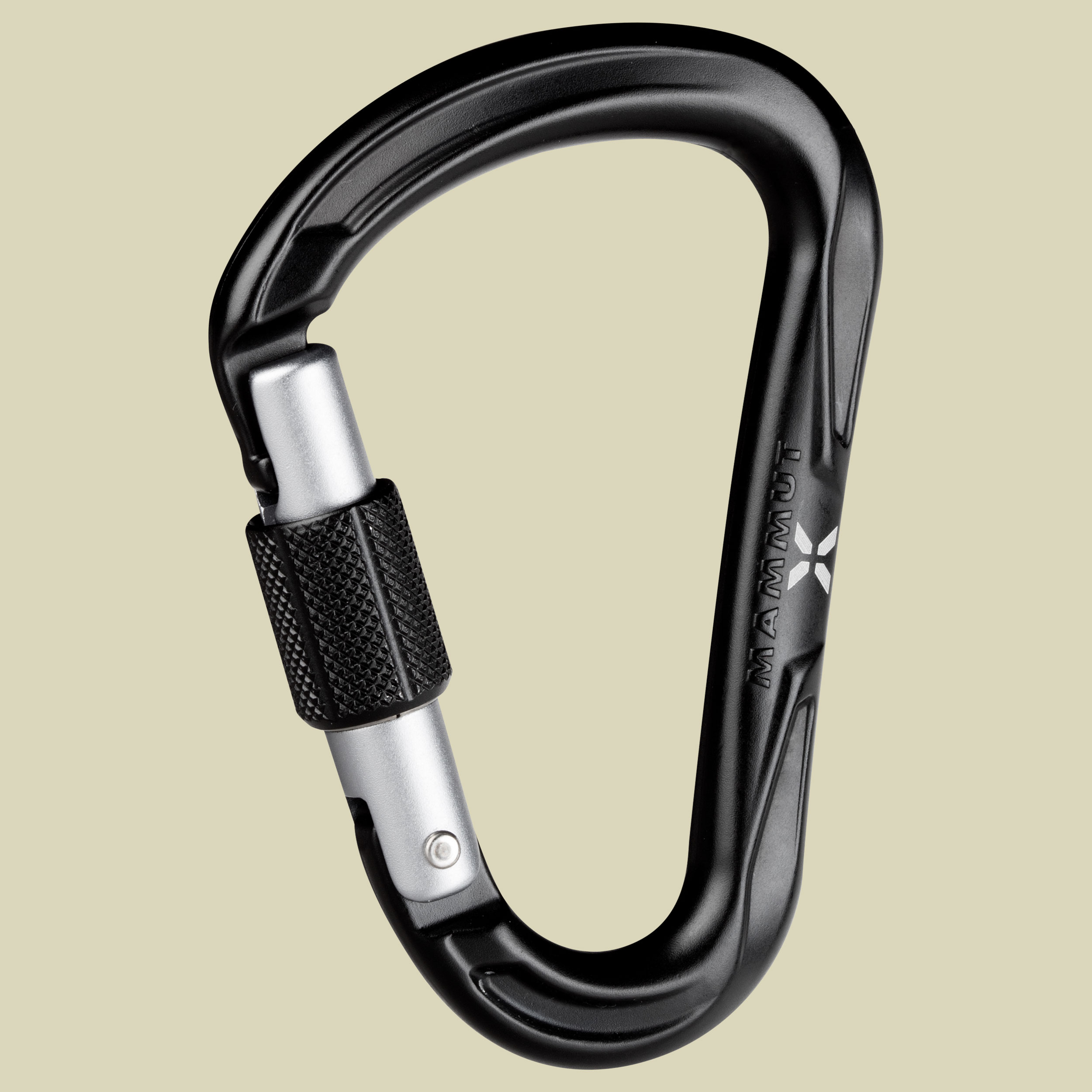 Nordwand HMS Carabiner Verschluss-System Screw Gate Farbe black