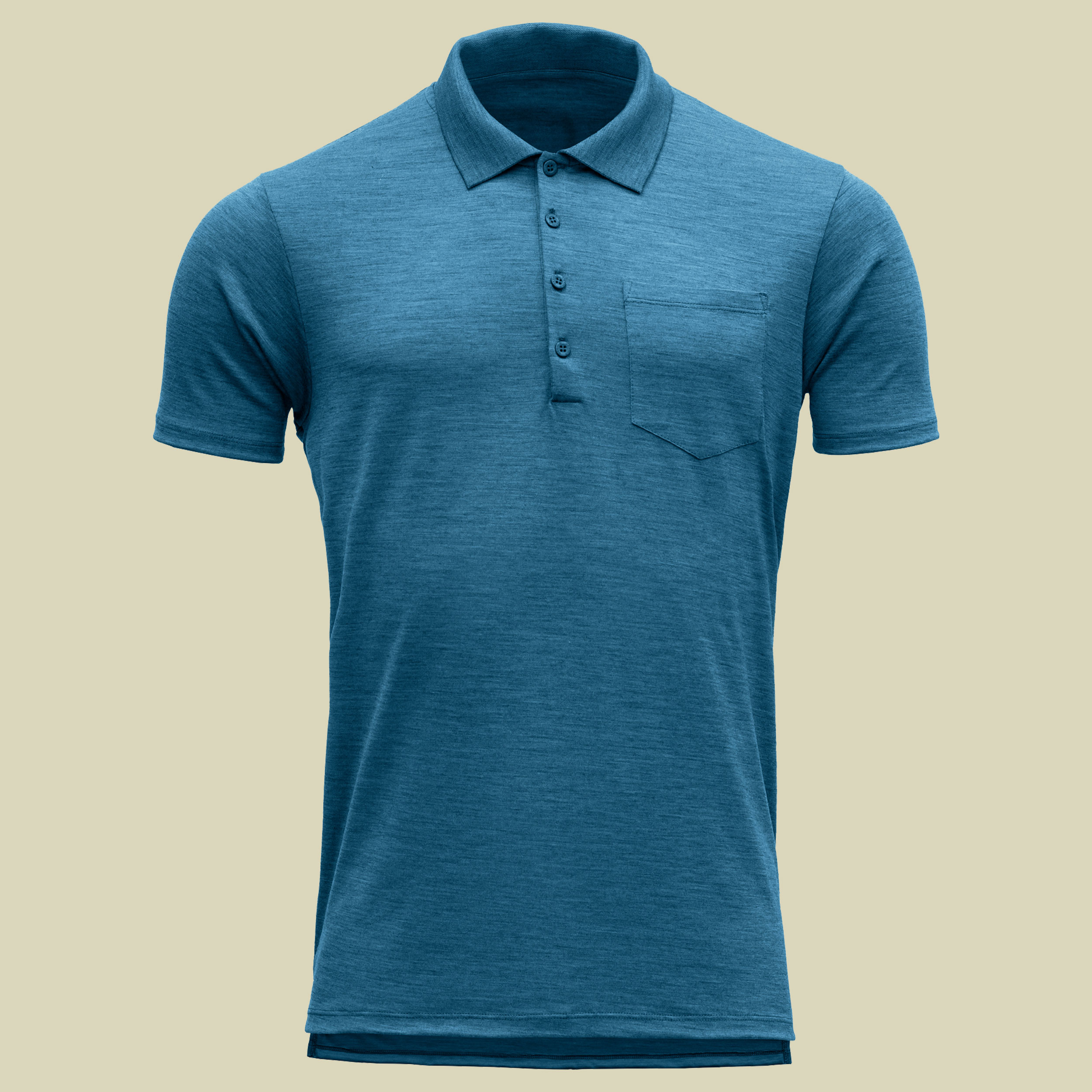 Grip Pique Shirt w/Pocket Men Größe L  Farbe blue melange