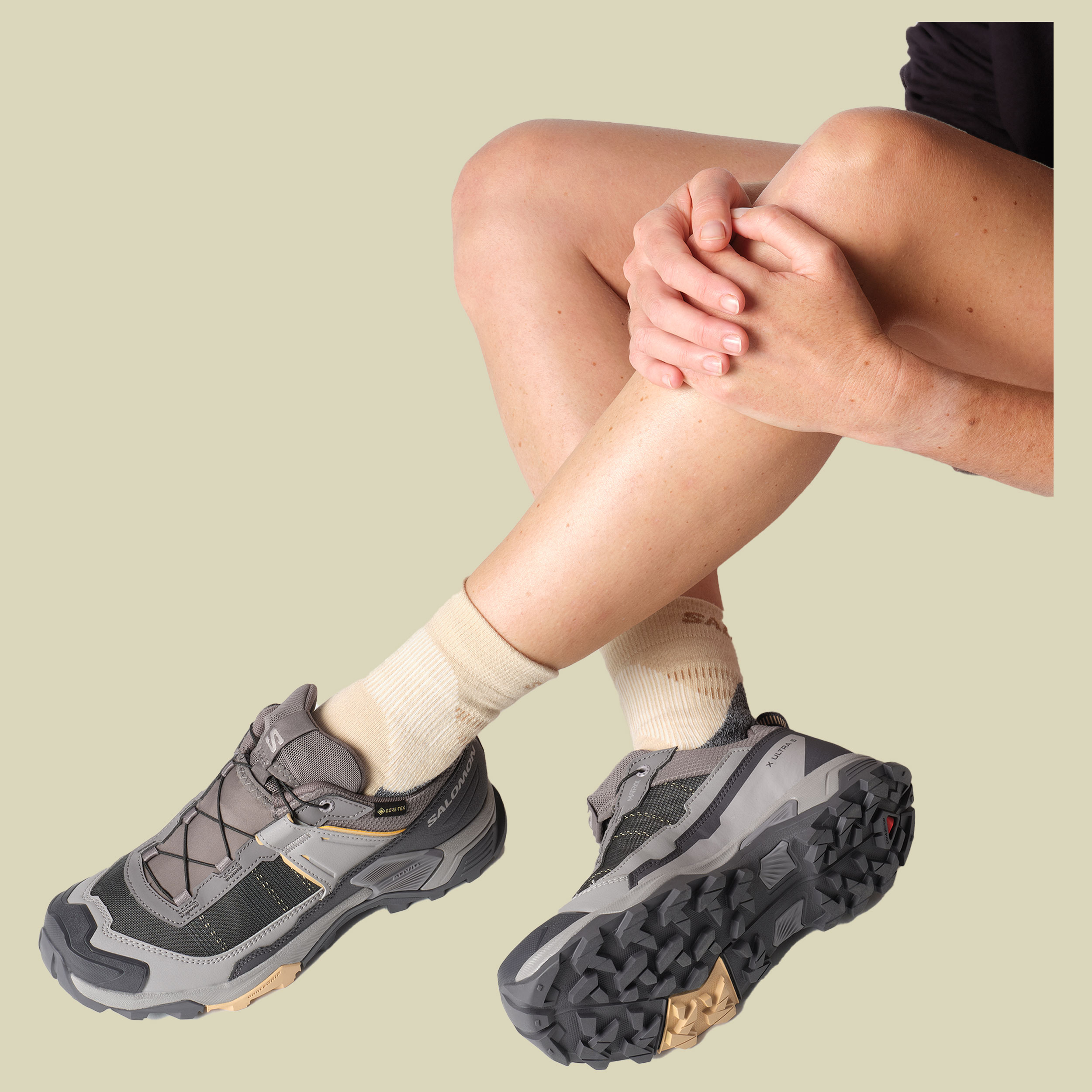 X Ultra 5 GTX Women UK 5 grau - Farbe plum kitten/nine iron/soft clay