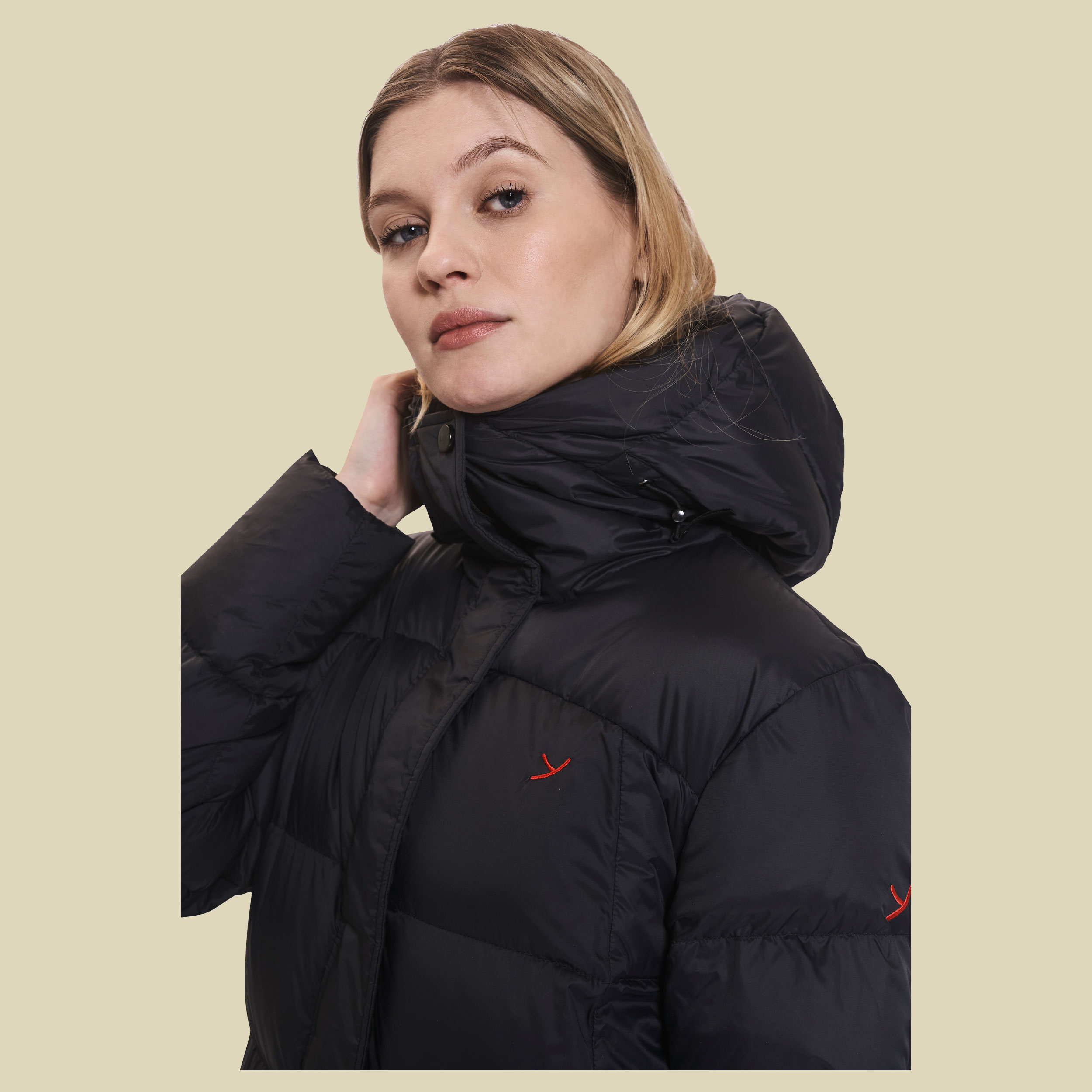 Katea Puffy Down Coat Women Größe XL Farbe black