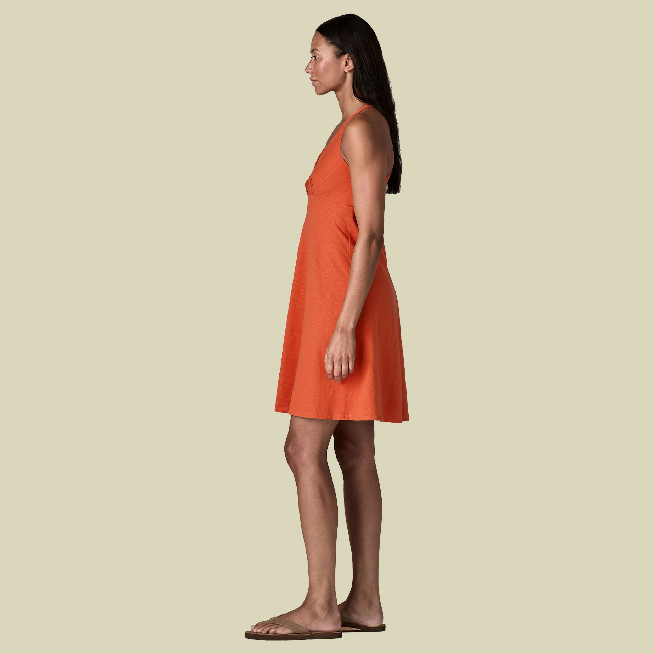 Amber Dawn Dress Women orange M - coal orange