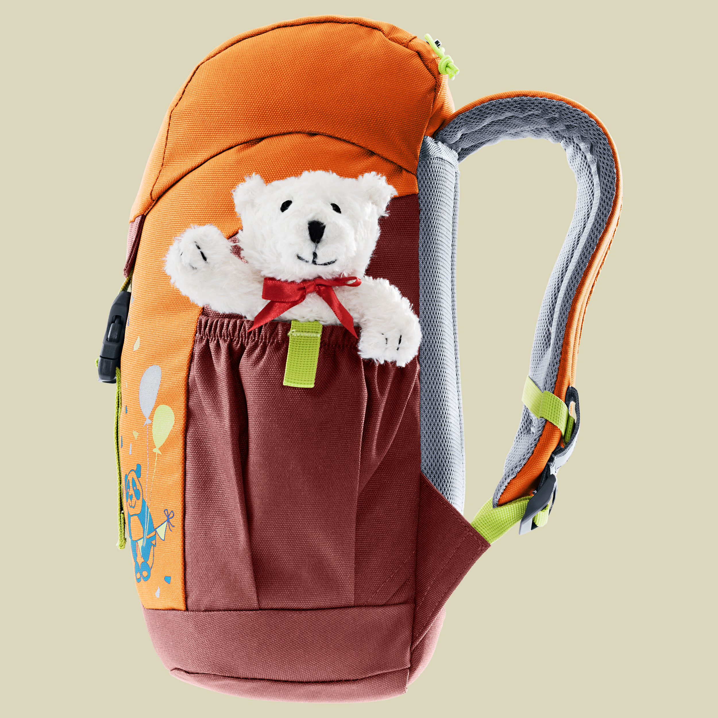 Schmusebär Kids mehrfarbig 8 L - Farbe mandarine-redwood