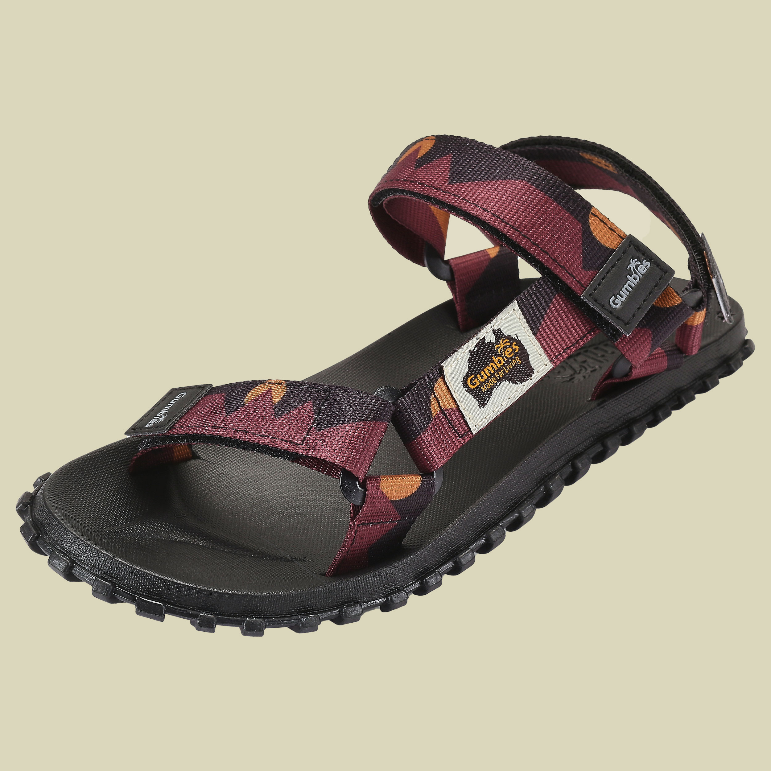 Scrambler mehrfarbig 45 - Farbe burgundy-orange