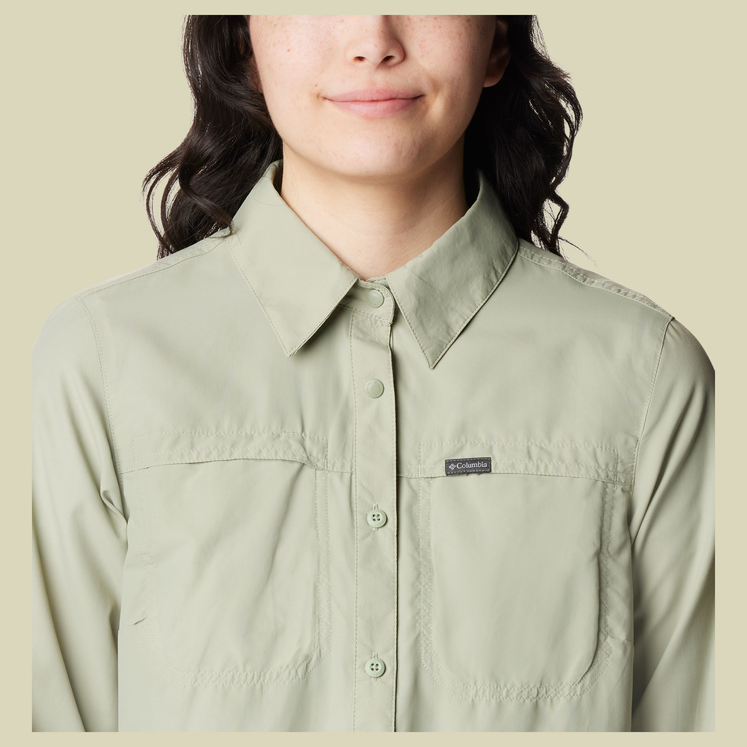 Silver Ridge 3.0 EUR Long Sleeve Shirt Women grün XL - safari